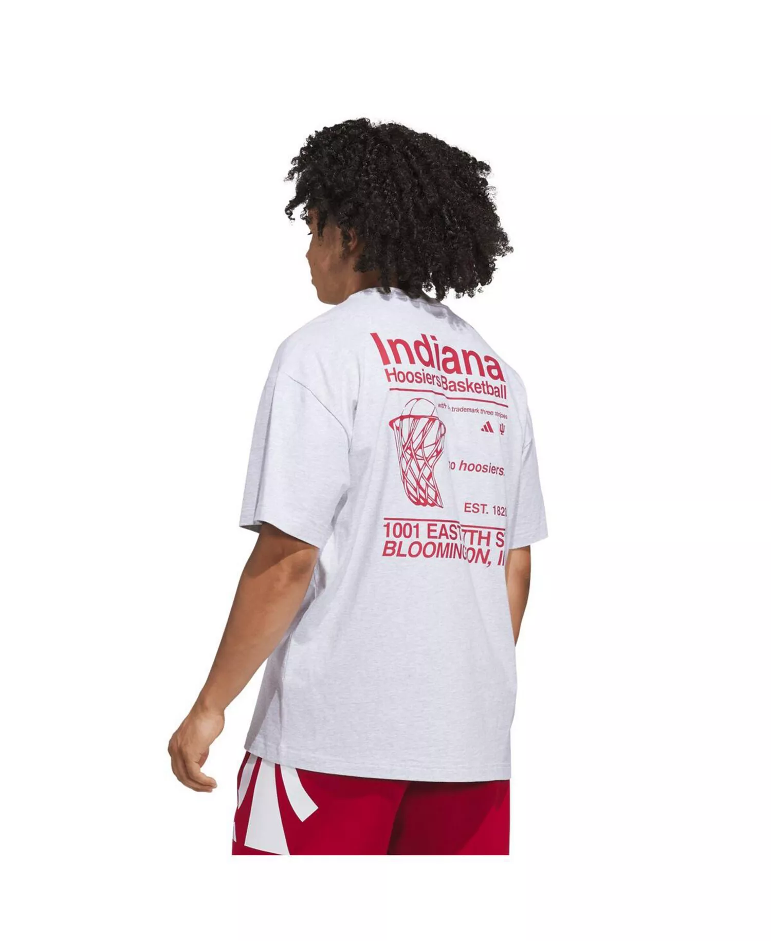 Men's Gray Indiana Hoosiers Off-Court T-Shirt - Gray - 2XL