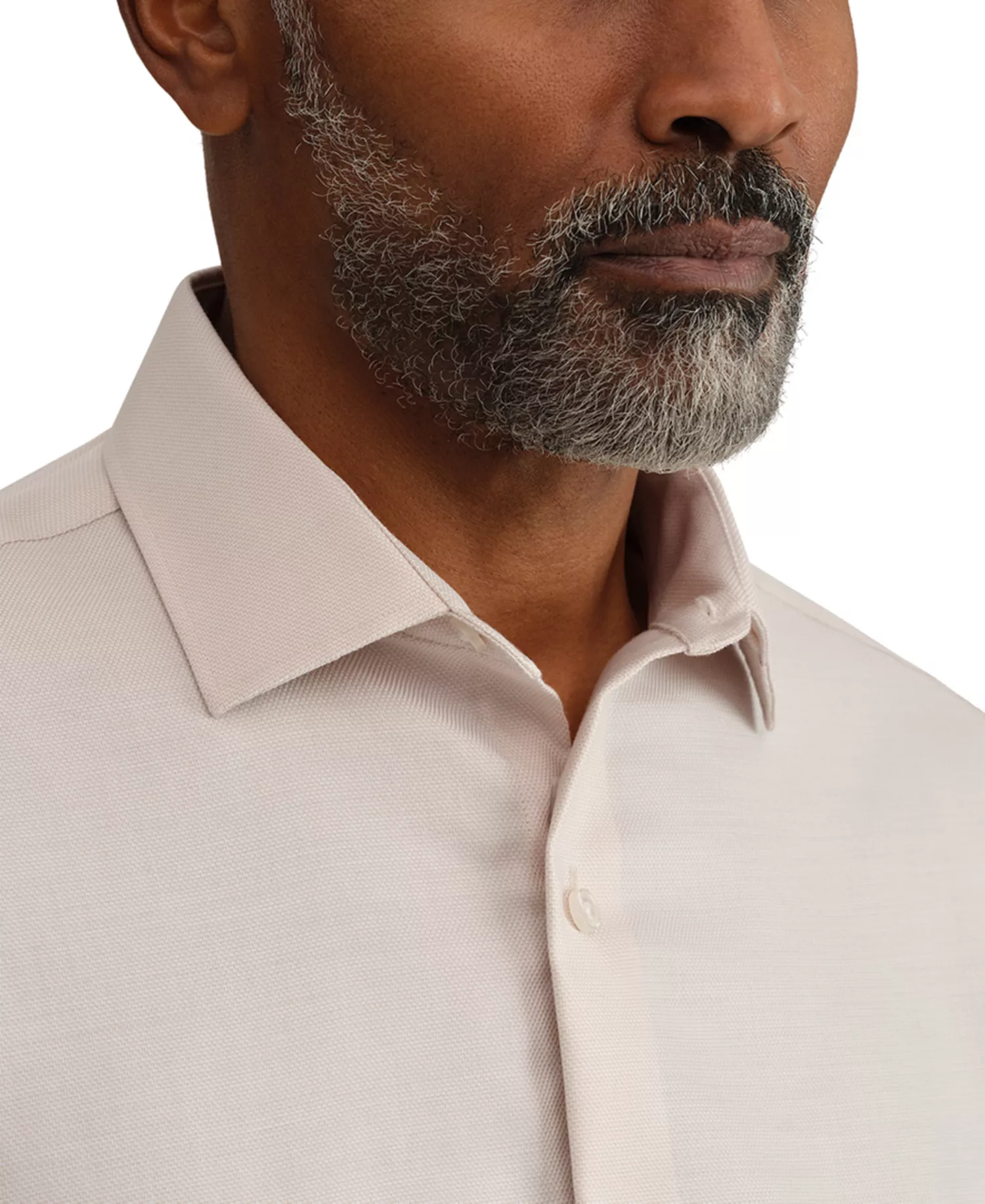 Men's Regular-Fit Dress Shirt - Beige - 14.5 32/33