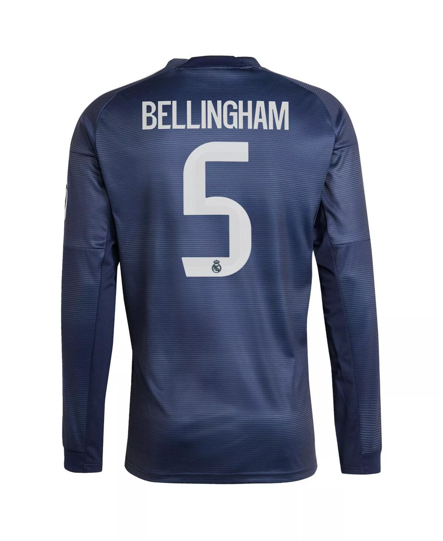 Men's Jude Bellingham Blue Real Madrid 2025/26 Away Long Sleeve Replica Jersey - Blue - XL