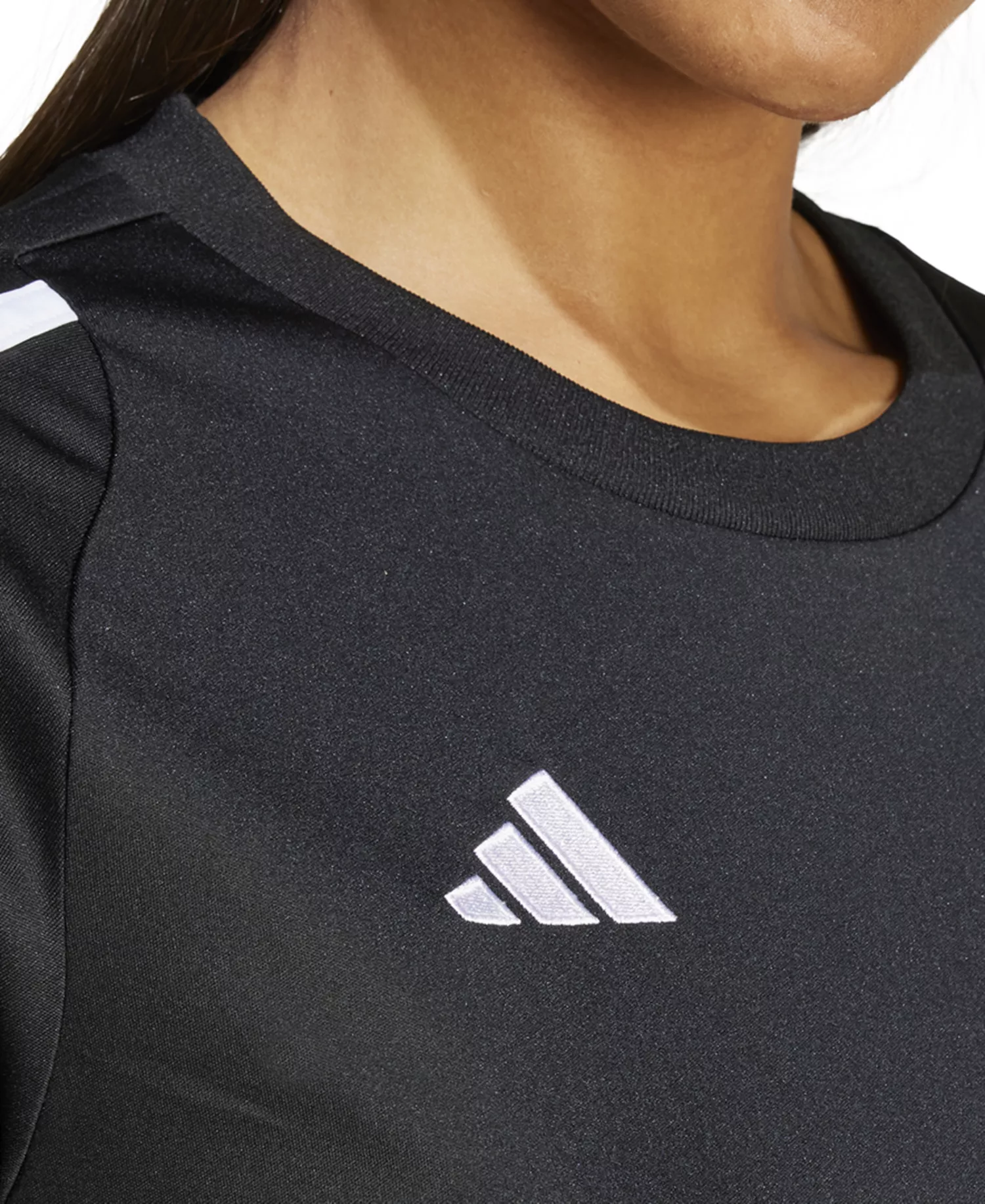 Women's Tiro 24 Jersey Top  - Black/white - L