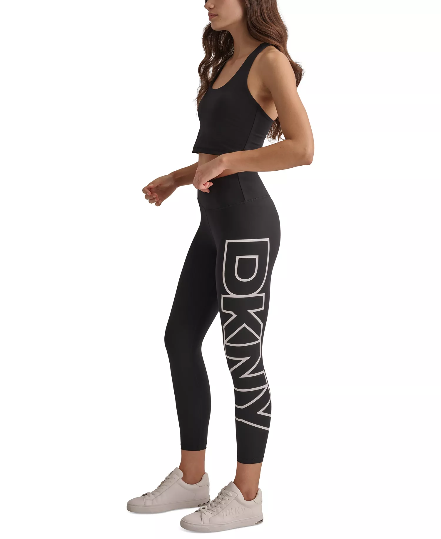 Women's High-Rise Logo Graphic 7/8 Leggings - Blk/wht - L