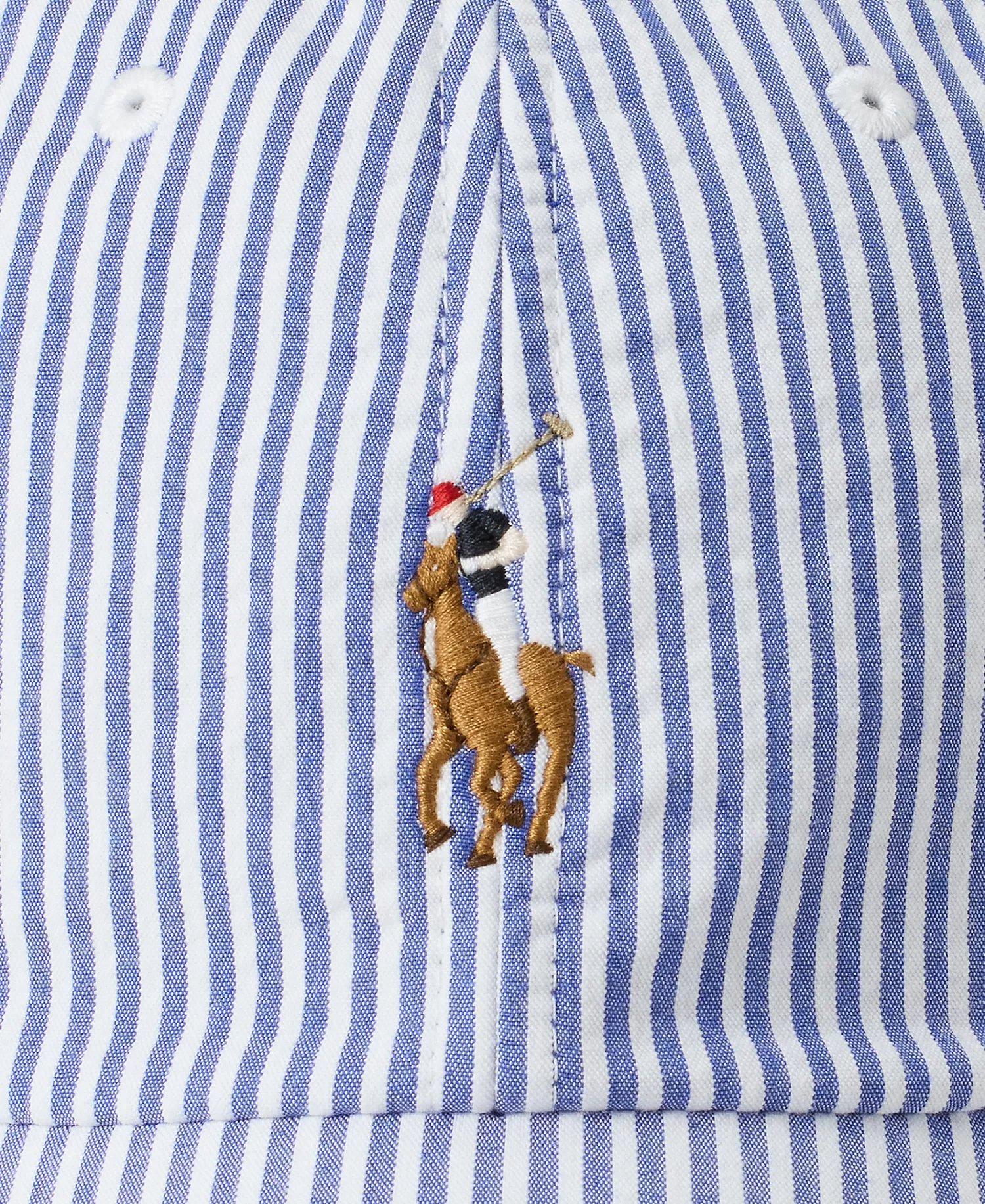 Men's Seersucker Ball Cap - Cruise Royal Seersucker - No Size