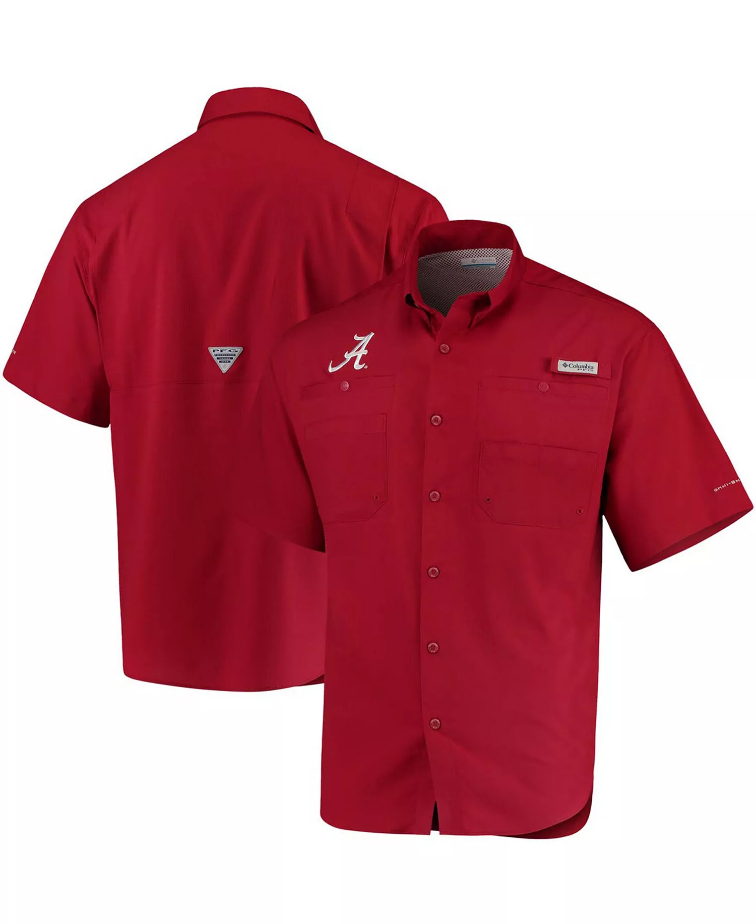 Men's Alabama Crimson Tide PFG Tamiami Shirt - Crimson - M