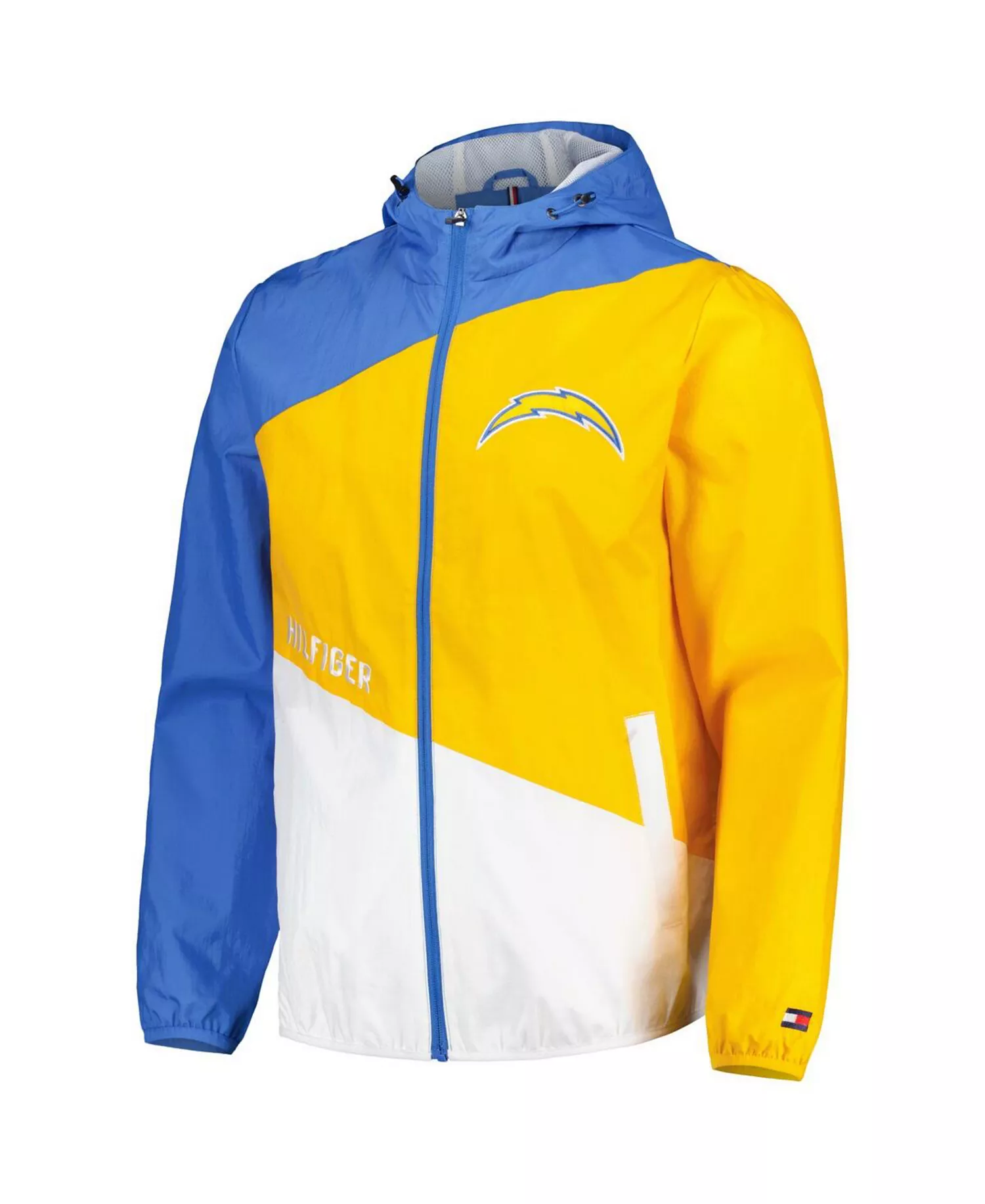 Men's Powder Blue, Gold Los Angeles Chargers Bill Full-Zip Jacket - Powder Blue, Gold - XL