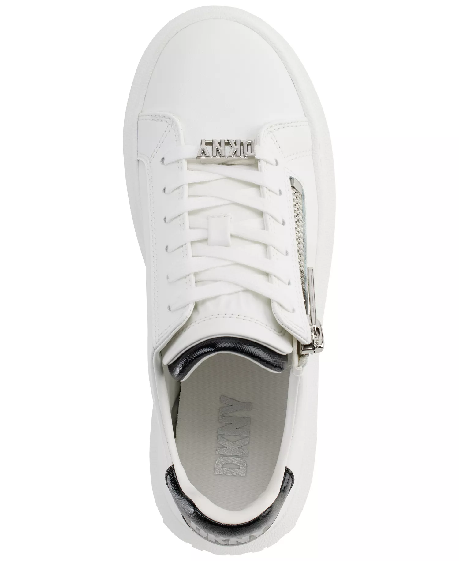 Women's Matti Lace-Up Zip Sneakers - Bright White/ Lavender - 9.5M