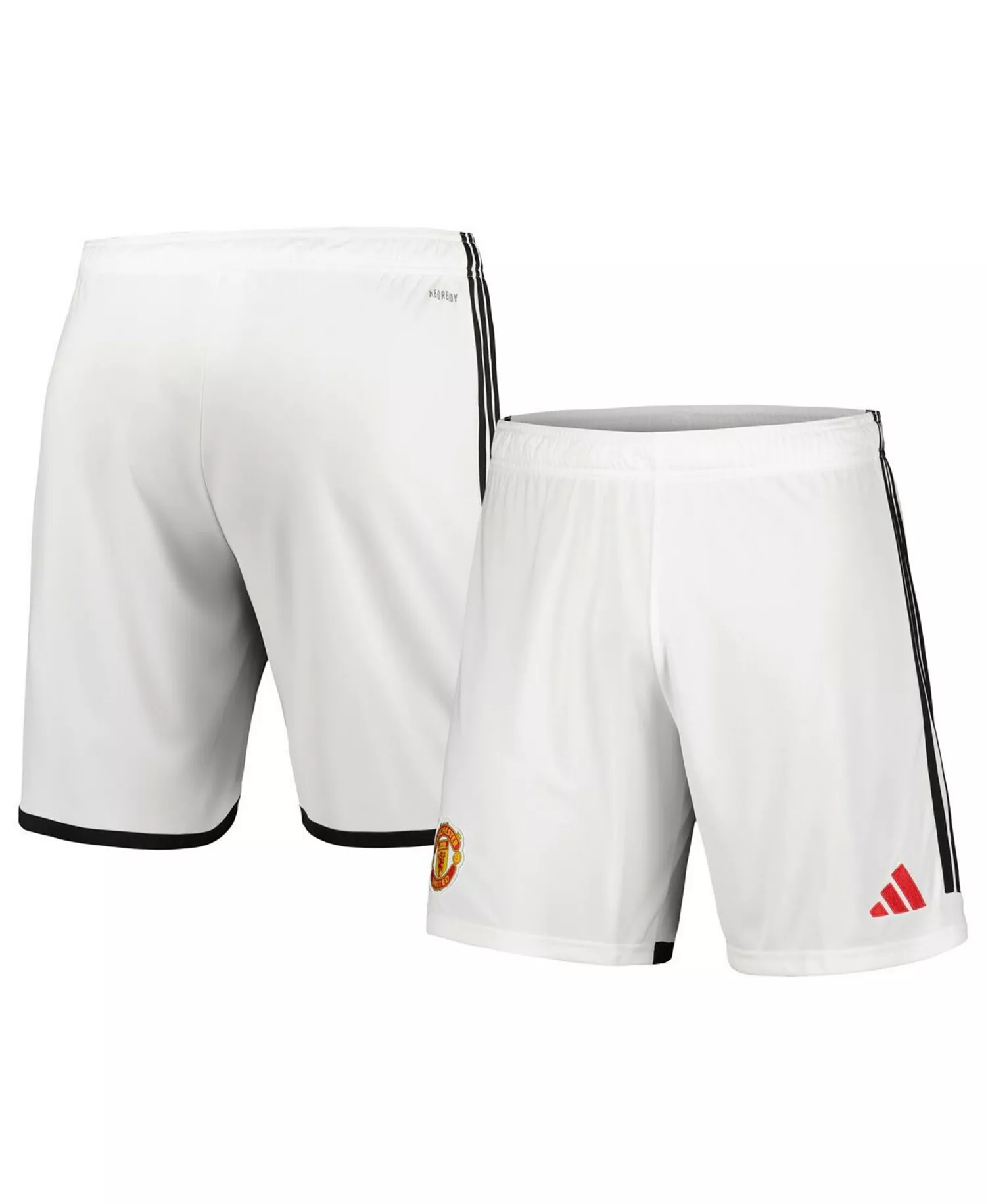 Men's White Manchester United 2023/24 Home Replica Shorts - White - 2XL
