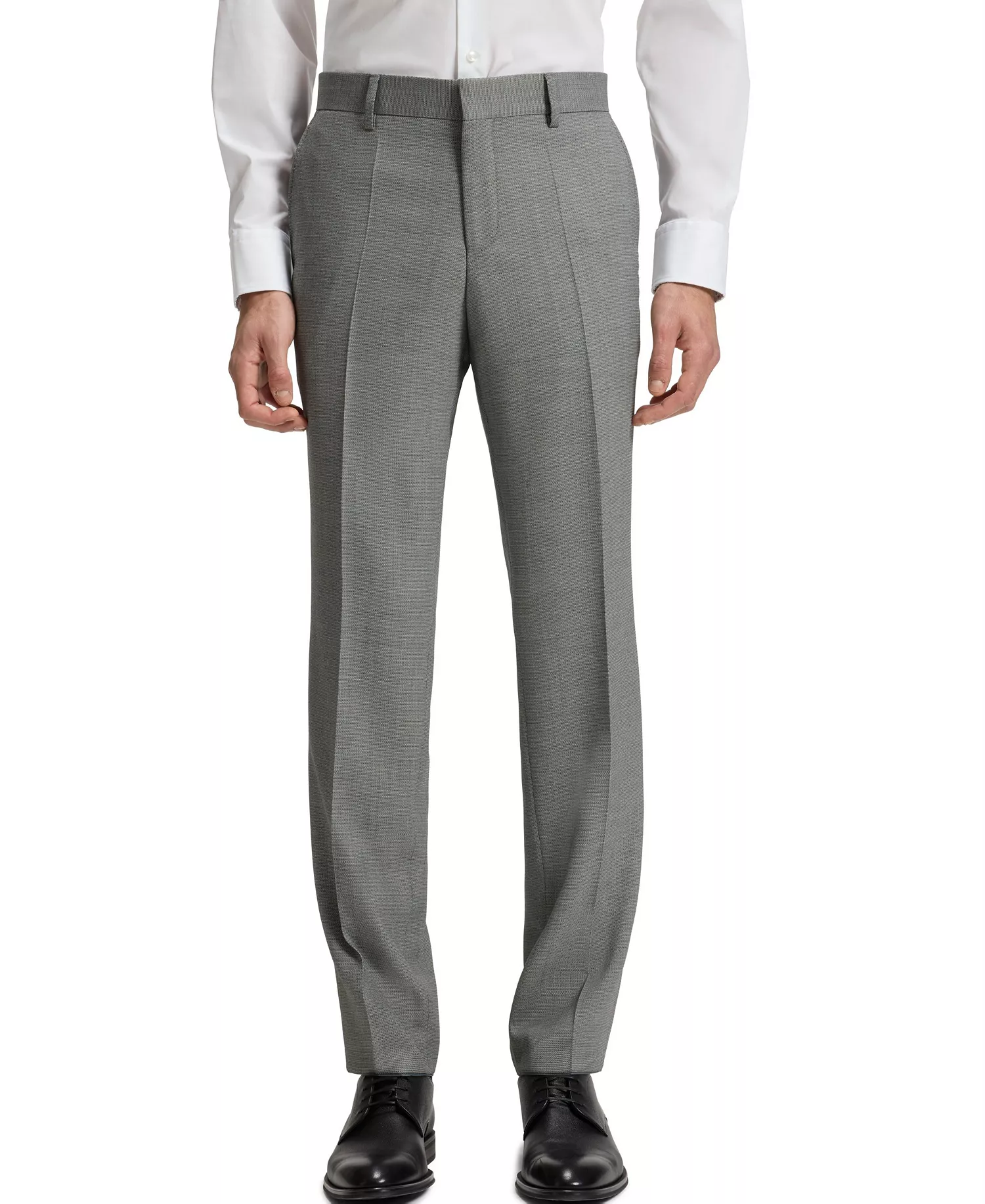 Men's 2-Piece Regular Fit Suit - Silver - 38R