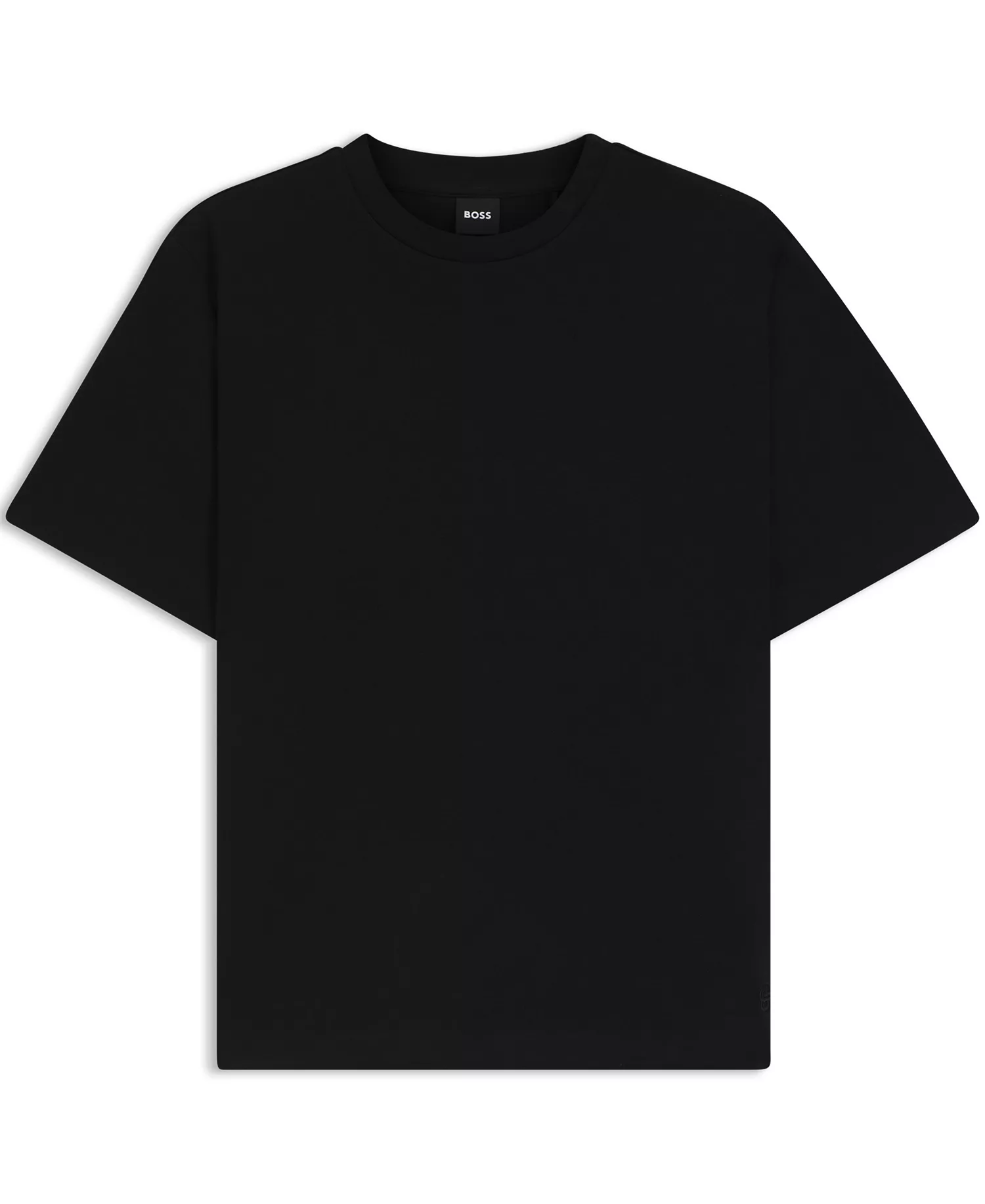 BOSS by Women's Mercerized Cotton Relaxed-Fit T-Shirt - Black - L