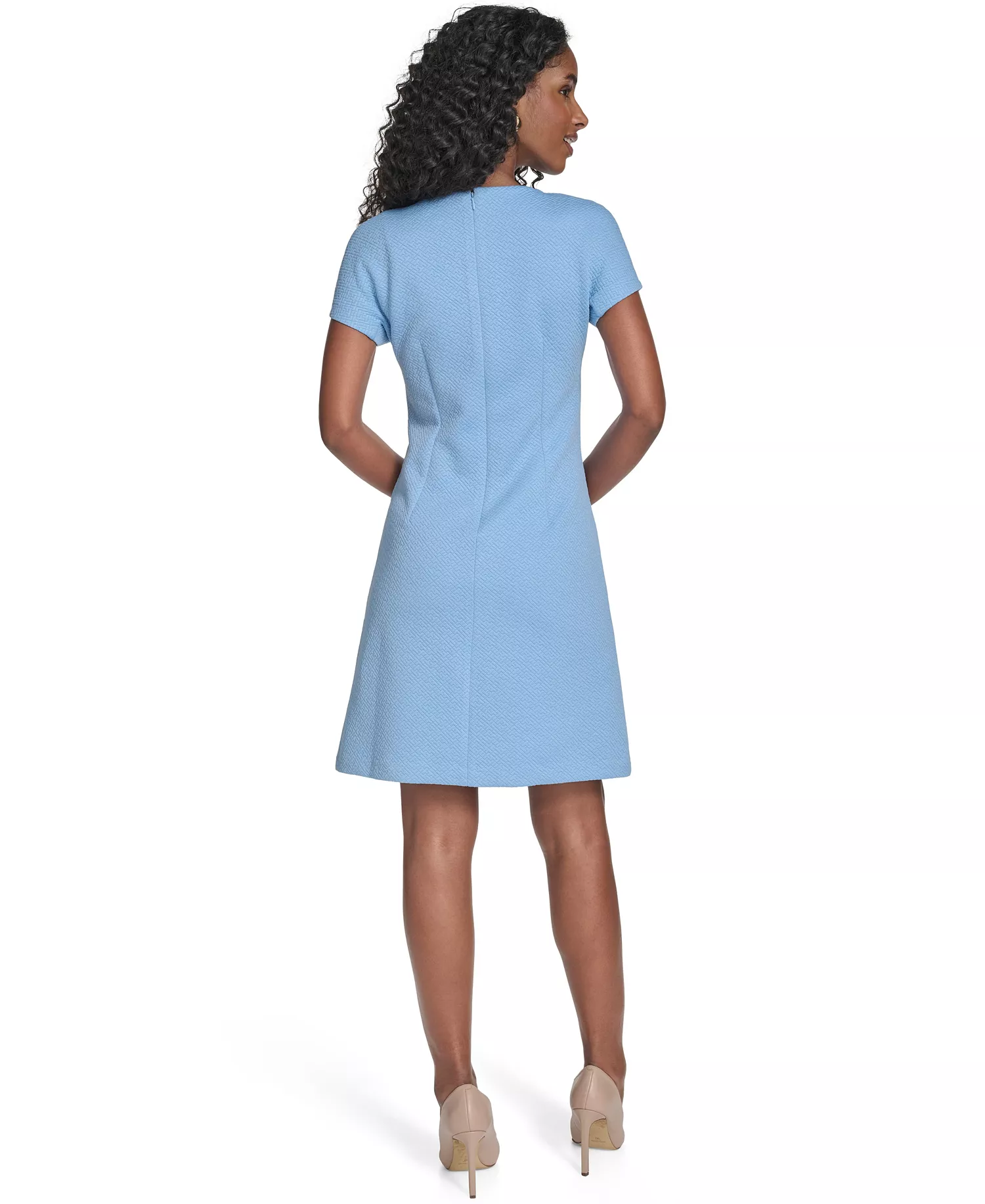 Women's Crewneck A-Line Dress - Breeze - 0P