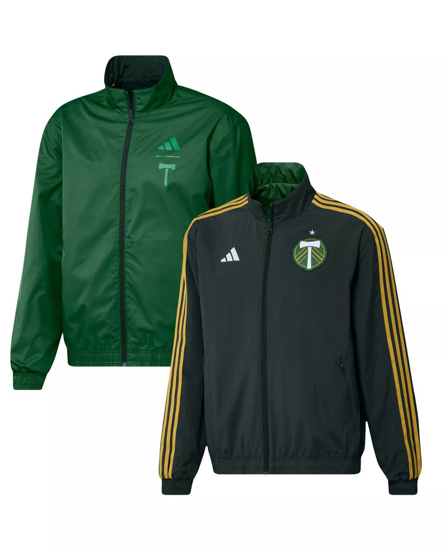 Men's Green Portland Timbers 2023 On-Field Anthem Full-Zip Reversible Team Jacket - Green - 2XL