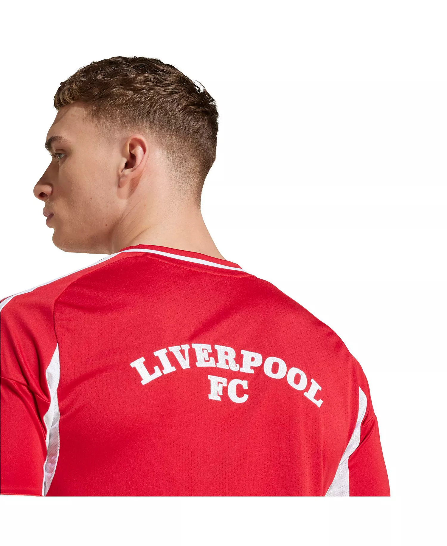 Men's Red Liverpool Full-Button Baseball Jersey - Red - L