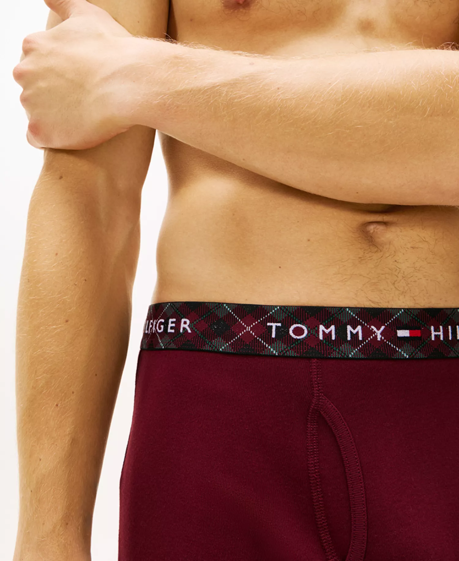 Men's 3-Piece Cotton Classics Boxer Brief Set - Deep Rouge/ Cypress Green/ Desert Sky - S