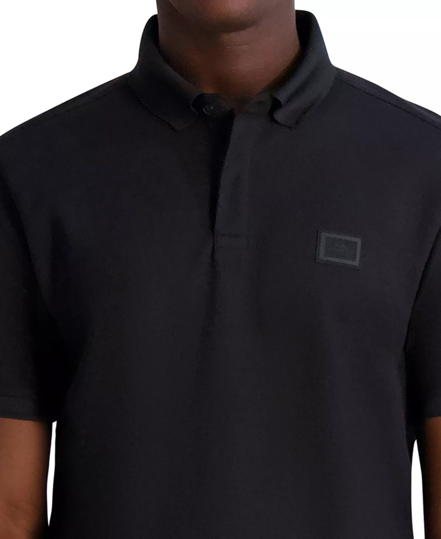 Men's Basic Polo Shirt - Black - L