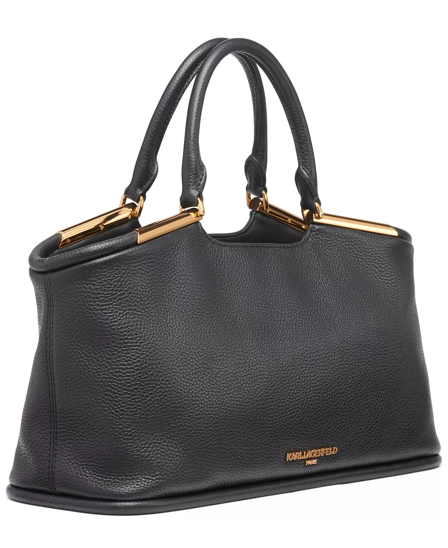 Valerie Satchel Bag  - Black/gold - NO SIZE