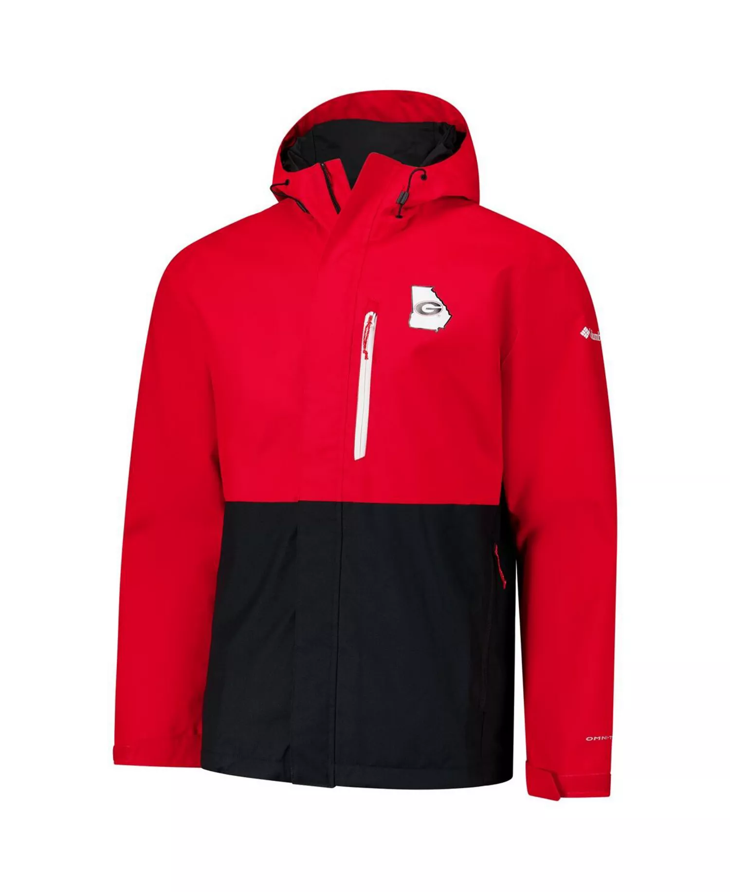Men's Red Georgia Bulldogs Field Bound Omni-Tech Full-Zip Jacket - Red - M