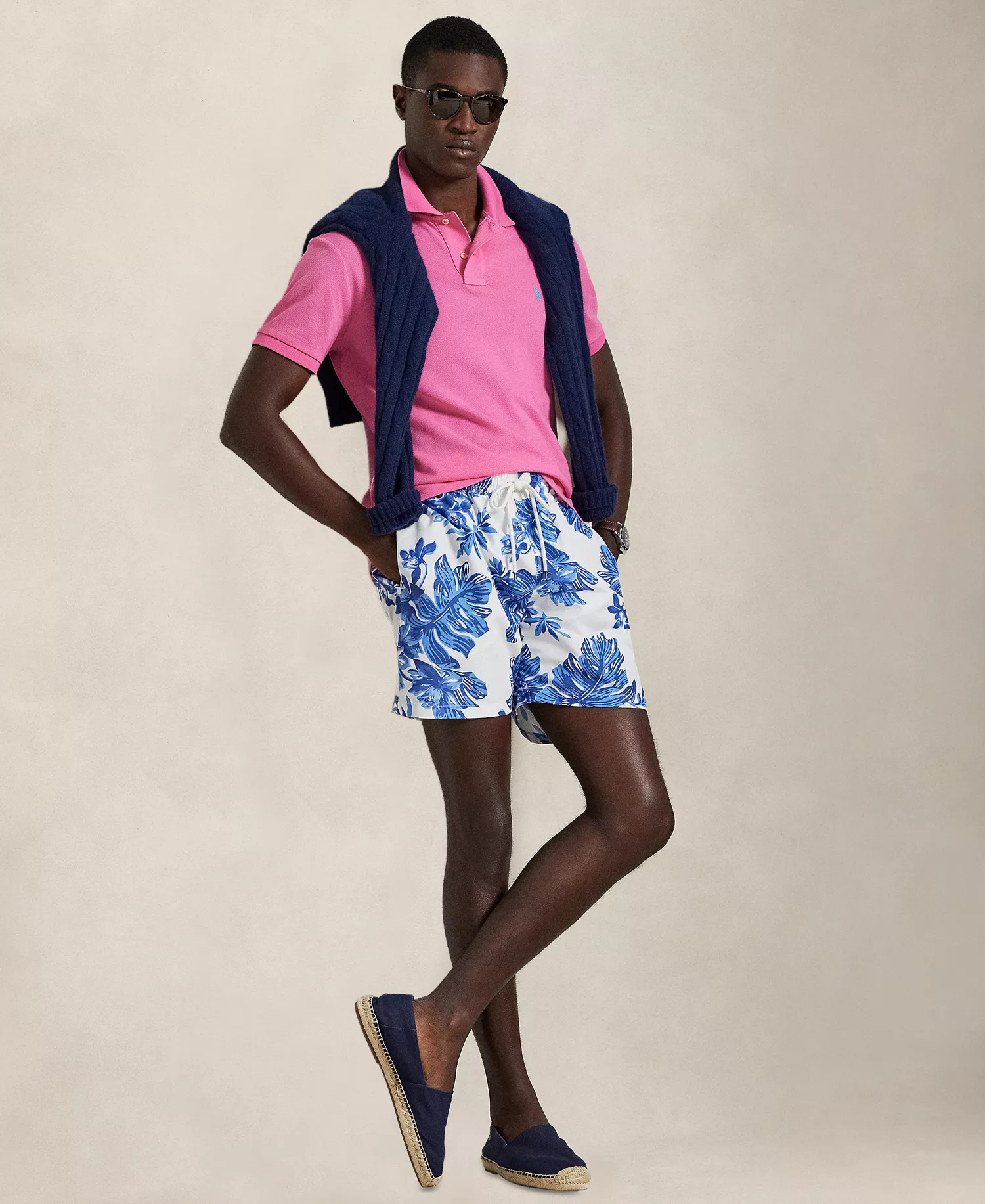 Men's Custom Slim-Fit  Mesh Polo Shirt - Baja Pink - 2XL