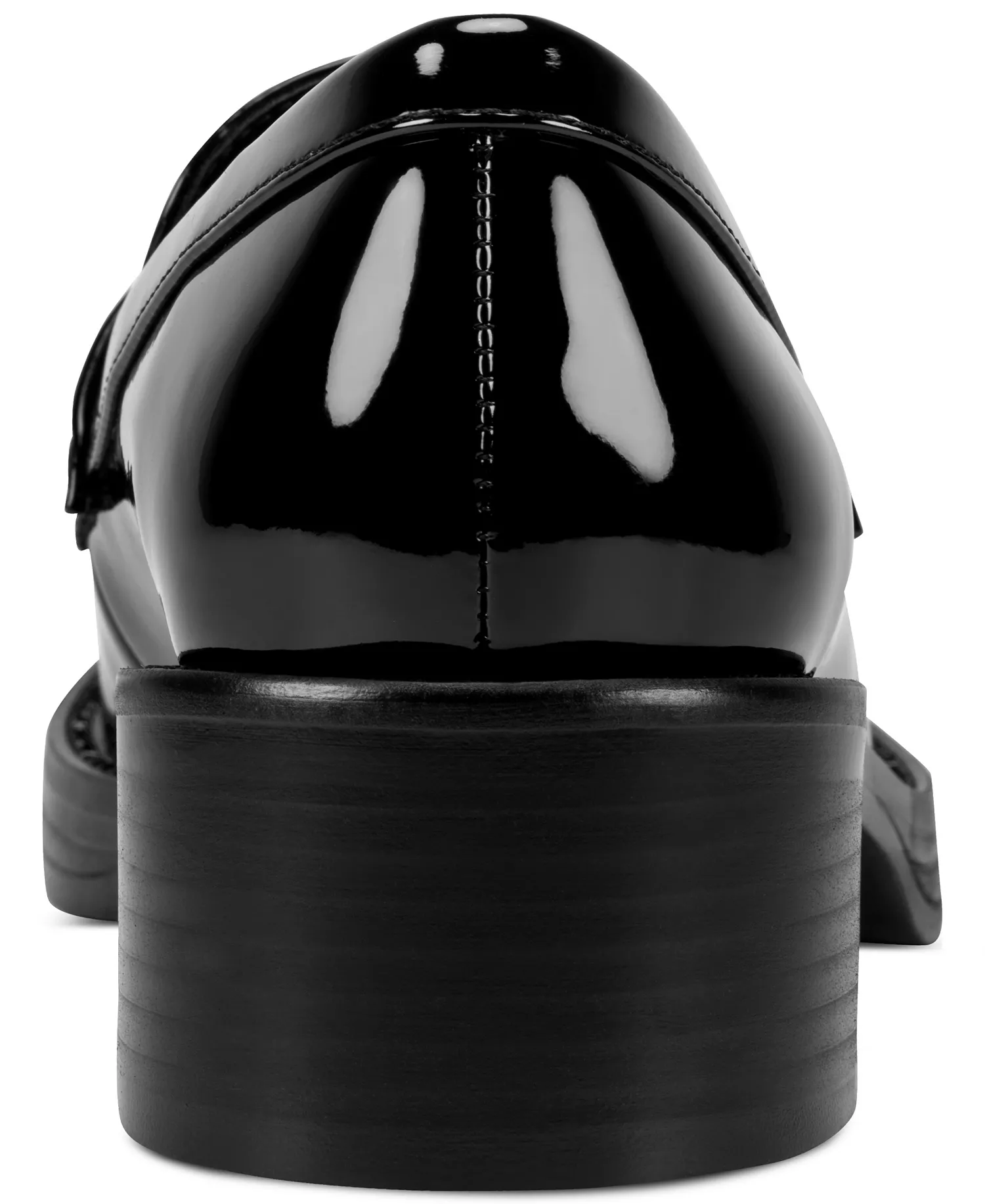 Civelli Heeled Round Toe Slip-on Loafers - Black - 5.5M