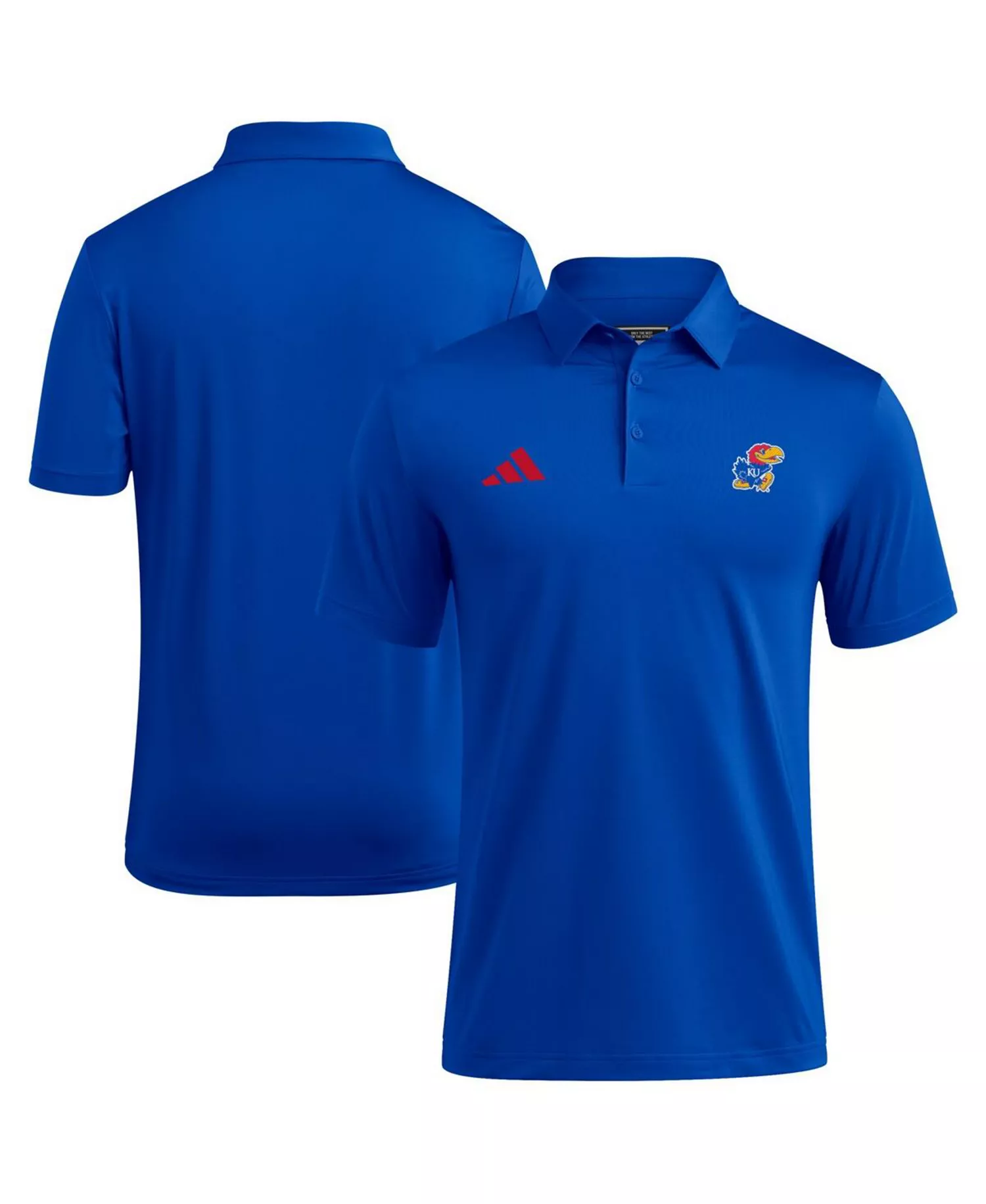 Men's Royal Kansas Jayhawks Ultimate 365 Polo Shirt - Royal - 2XL