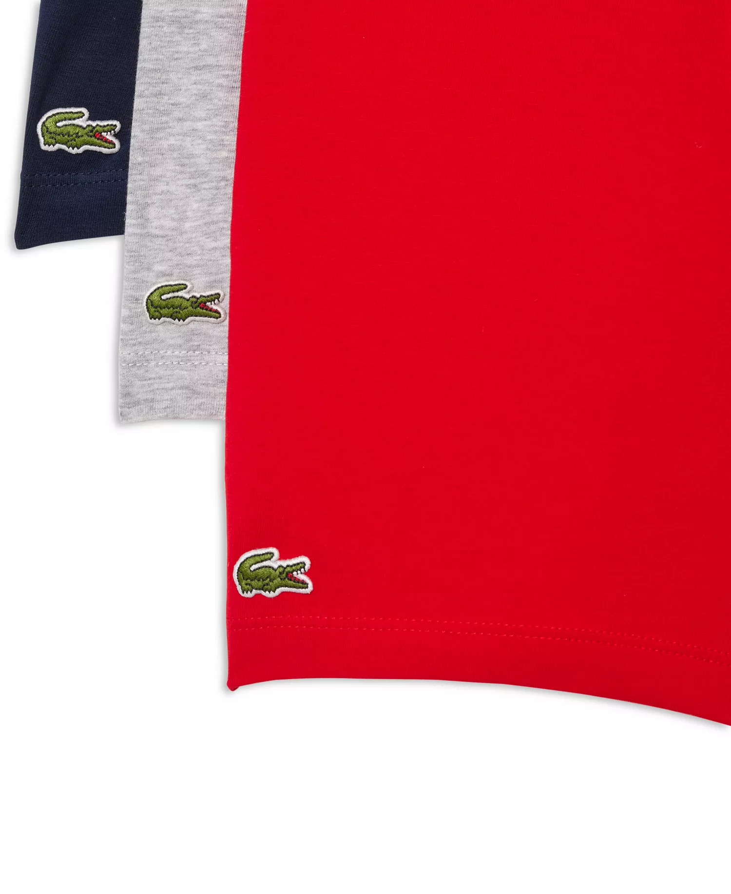 Men's 3-Pack Cotton Stretch French Flag Boxer Briefs - Red/Gray/Navy - L