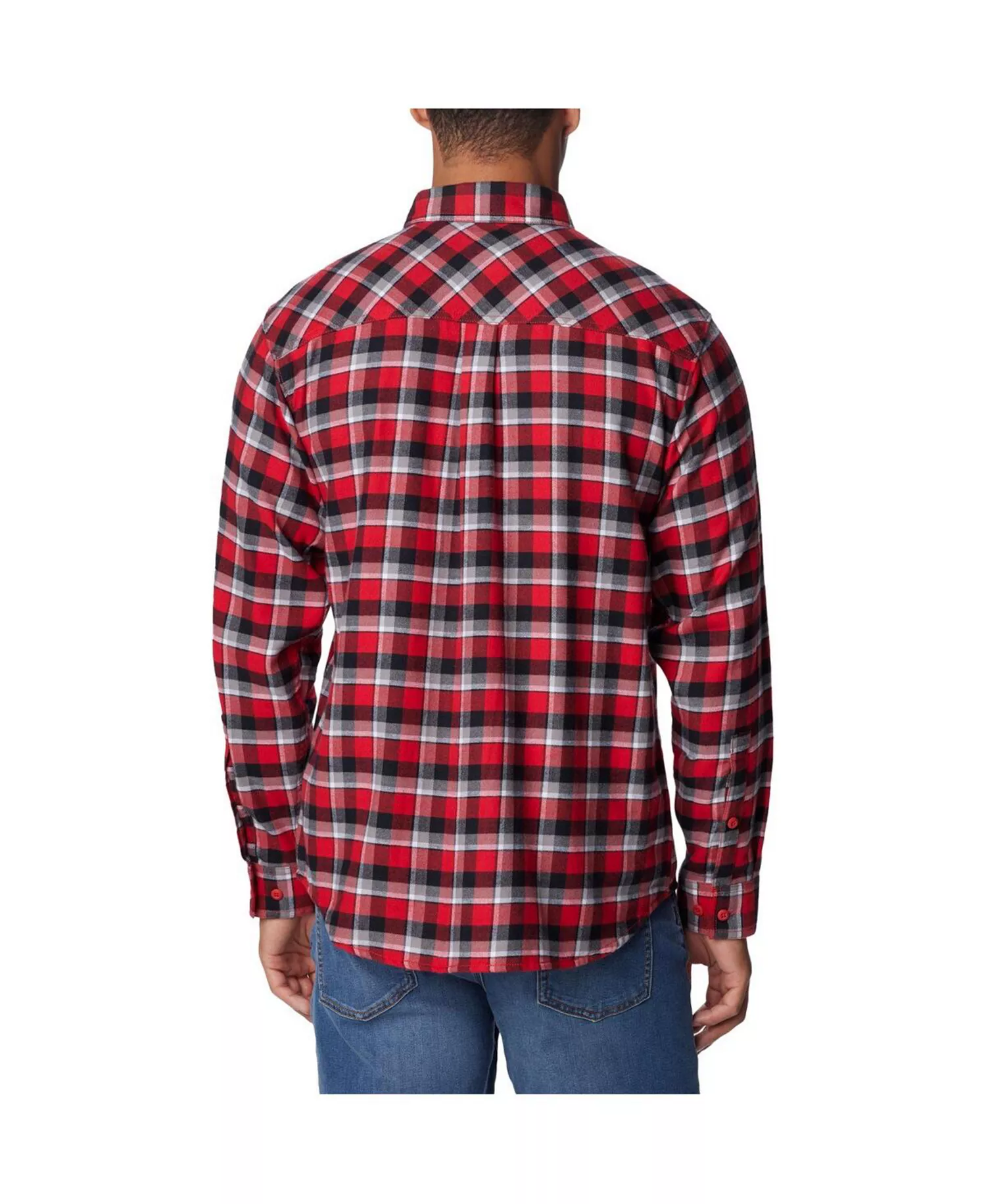 Men's Scarlet Ohio State Buckeyes Flare Gun Flannel Long Sleeve Shirt - Scarlet - M