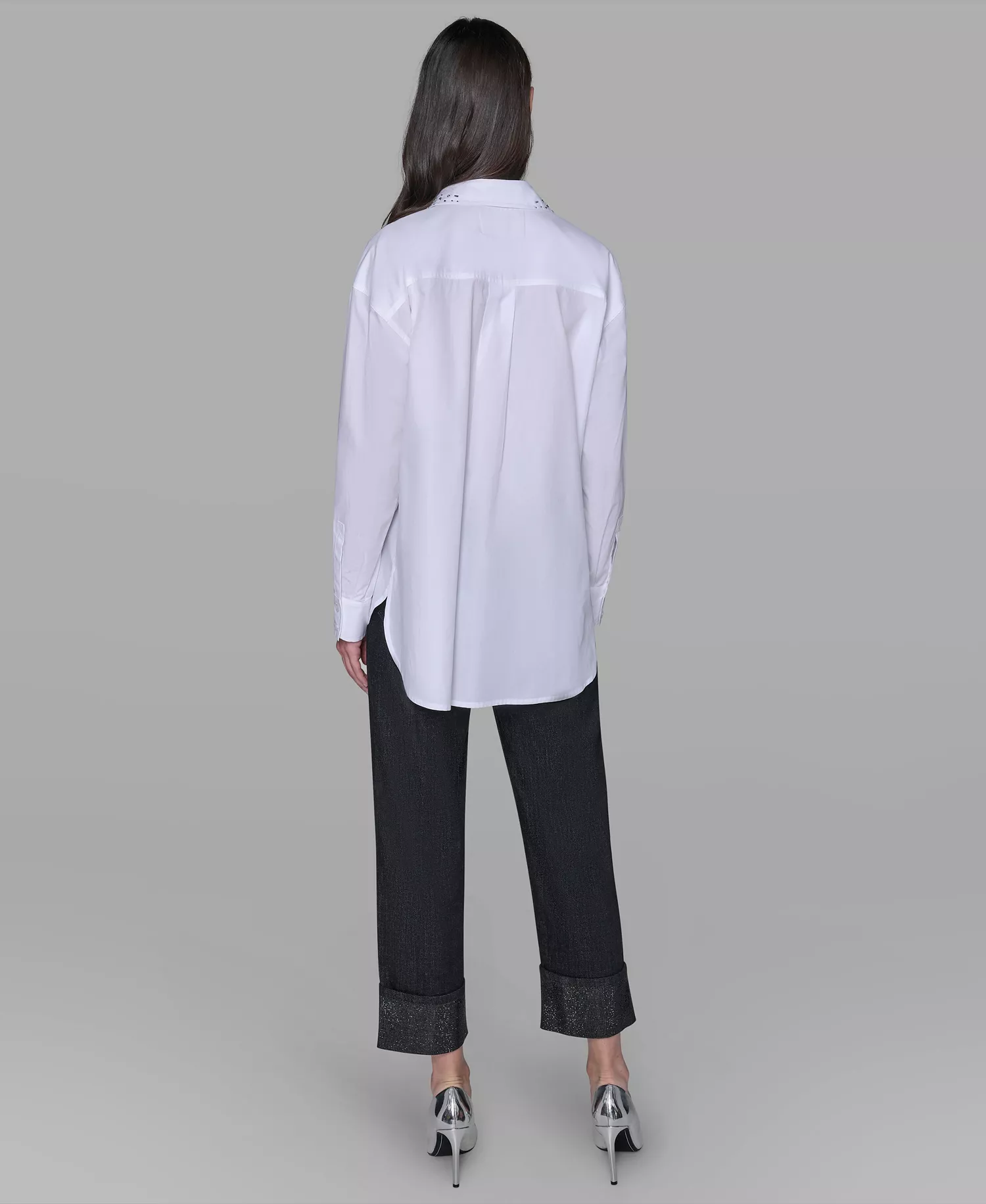 Women's Hot Fix Poplin Top - Soft White - XXS