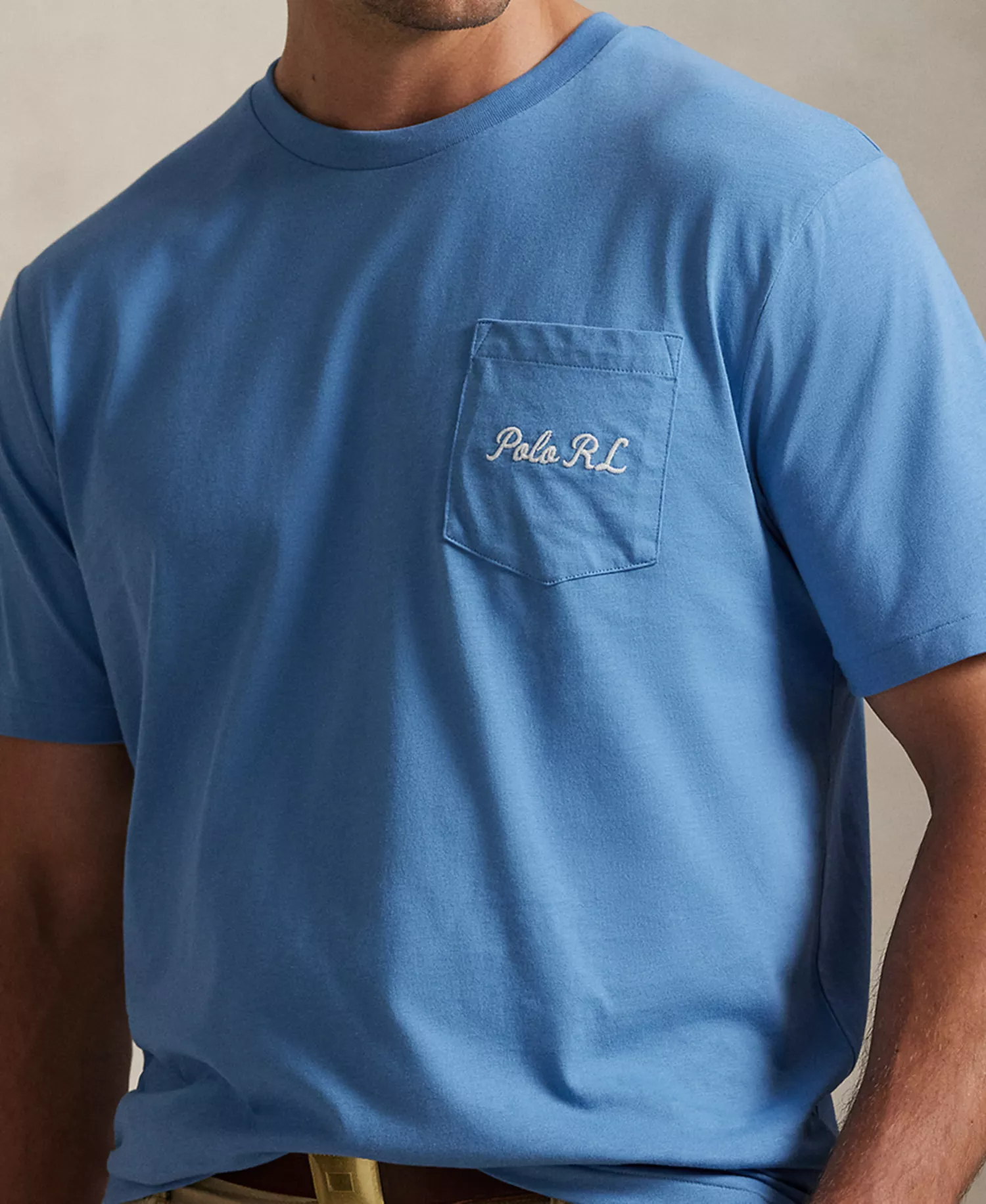 Men's Polo Bear Jersey T-Shirt - Blue Heritage Bear - 2LT