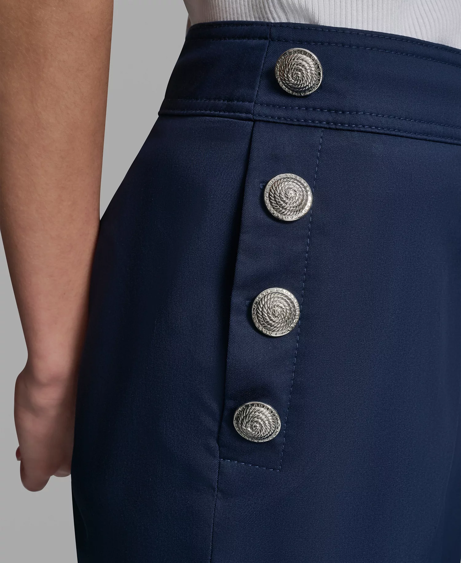 Women's Wide-Leg Mid-Rise Sailor Pants - Navel Academy - 0