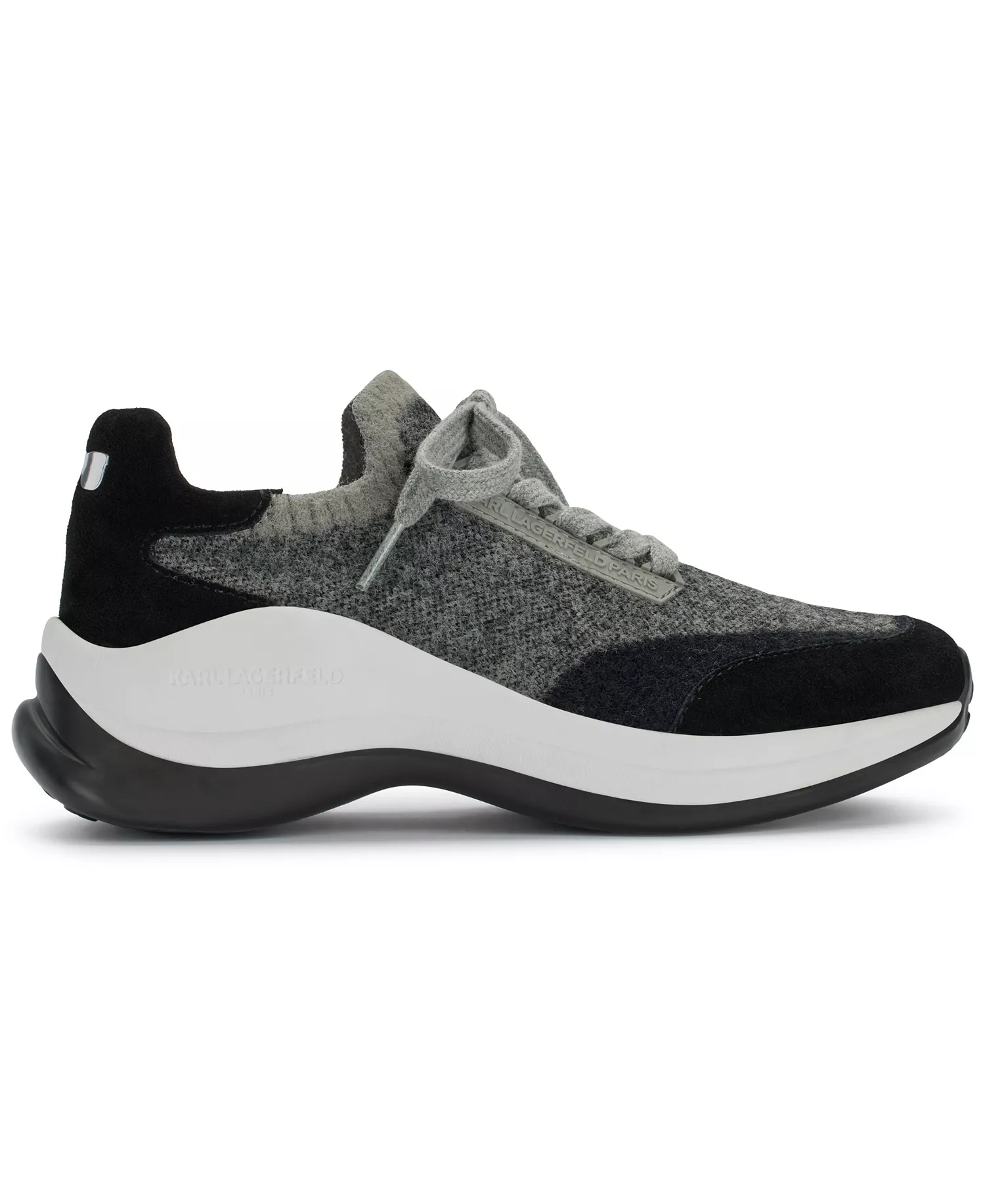 Women's Carsyn Lace Up Sneakers - Grey/black - 6.5M