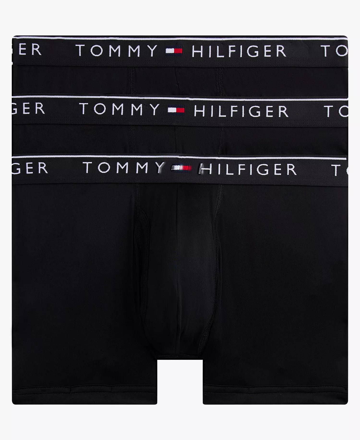 Men's 3-Pack Micro Moisture-Wicking Trunks Set - Black - L