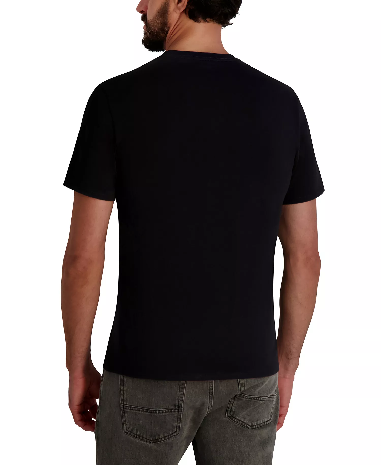 Men's Short Sleeve Crewneck Logo T-Shirt - Black - 2XL