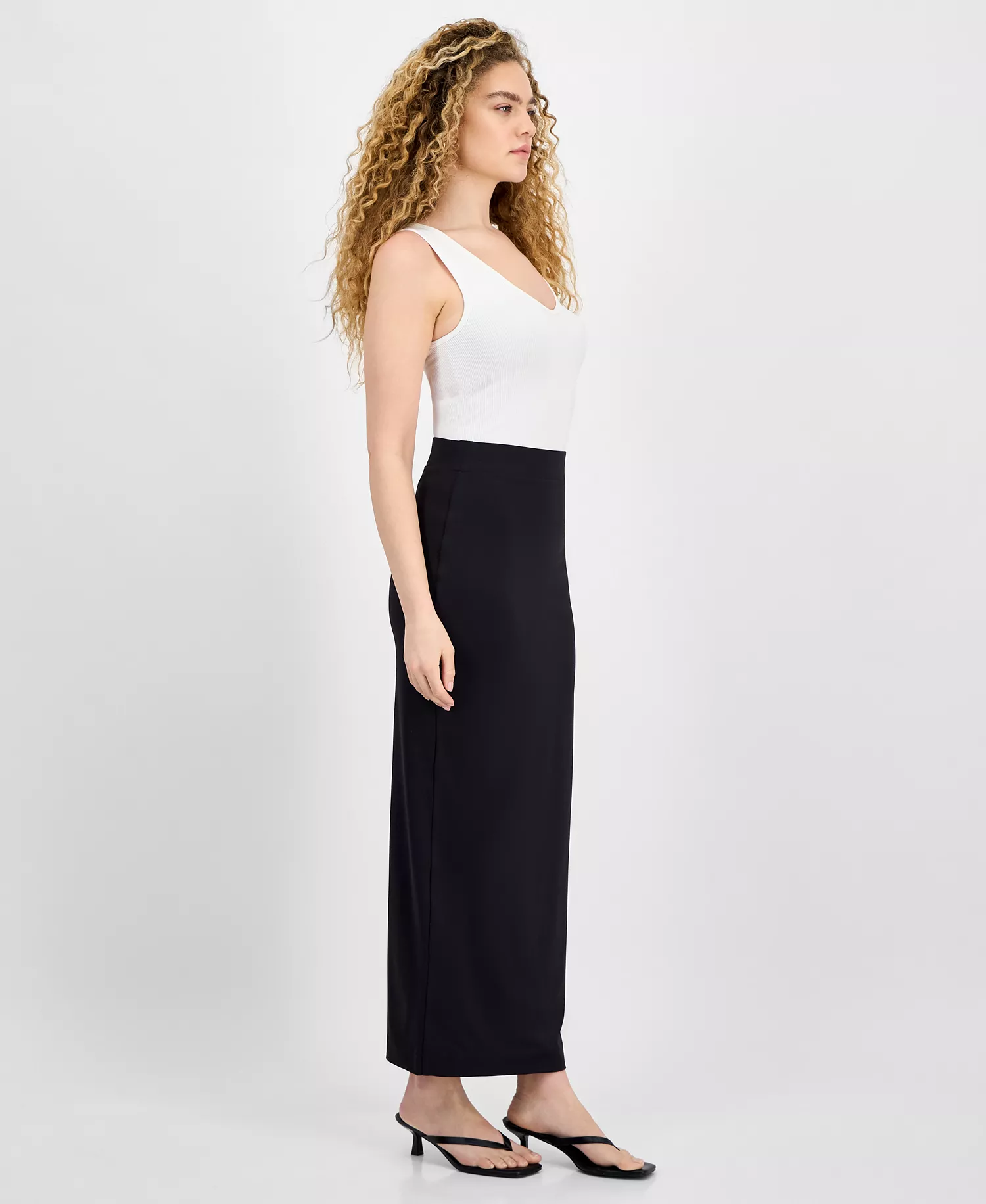 Women's Pull-On Maxi Skirt, Exclusively at Macy's - Black - M