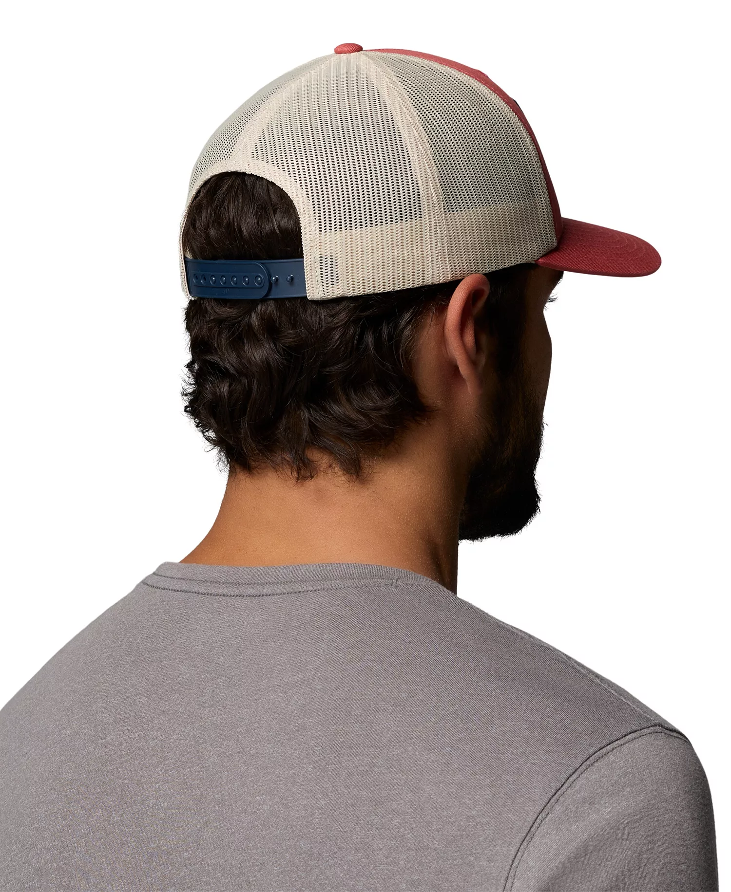 Men's Tree Flag Mesh Snapback Hat - Washed Red - OS
