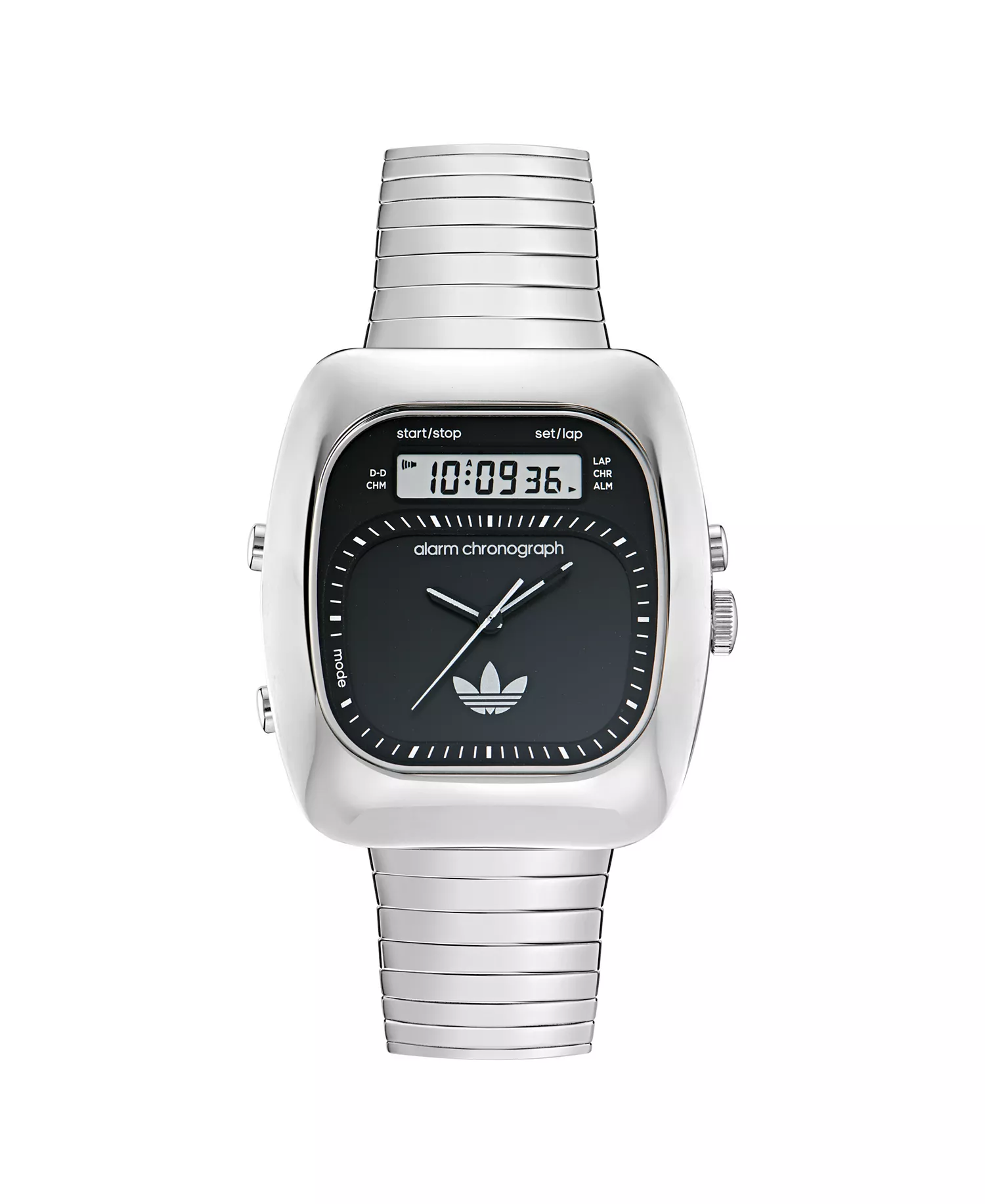 Unisex Analog Silver-Tone Stainless Steel Watch, 37mm - Silver-Tone - No Size