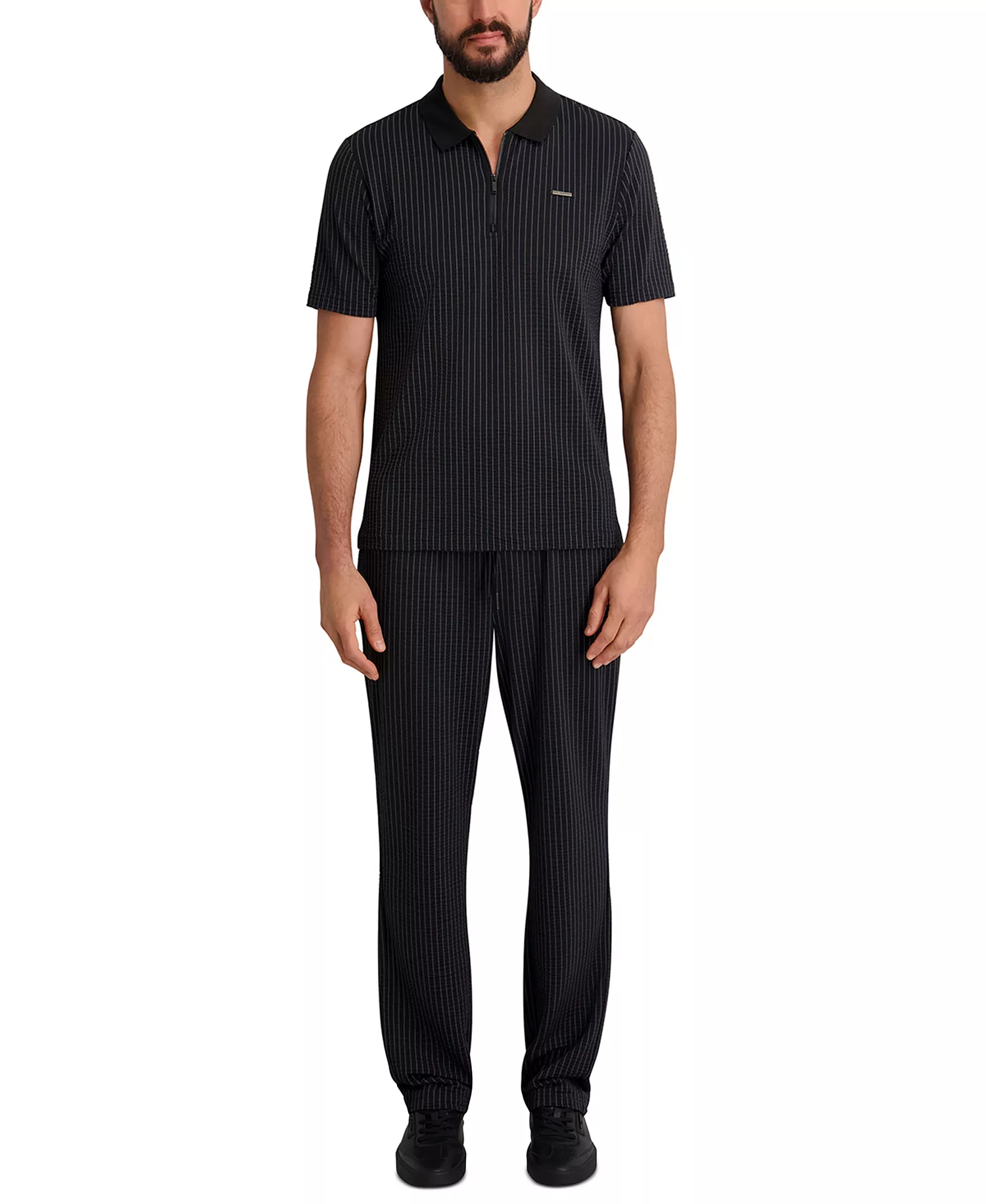 Men's Performance Striped Pants - Black - 2XL