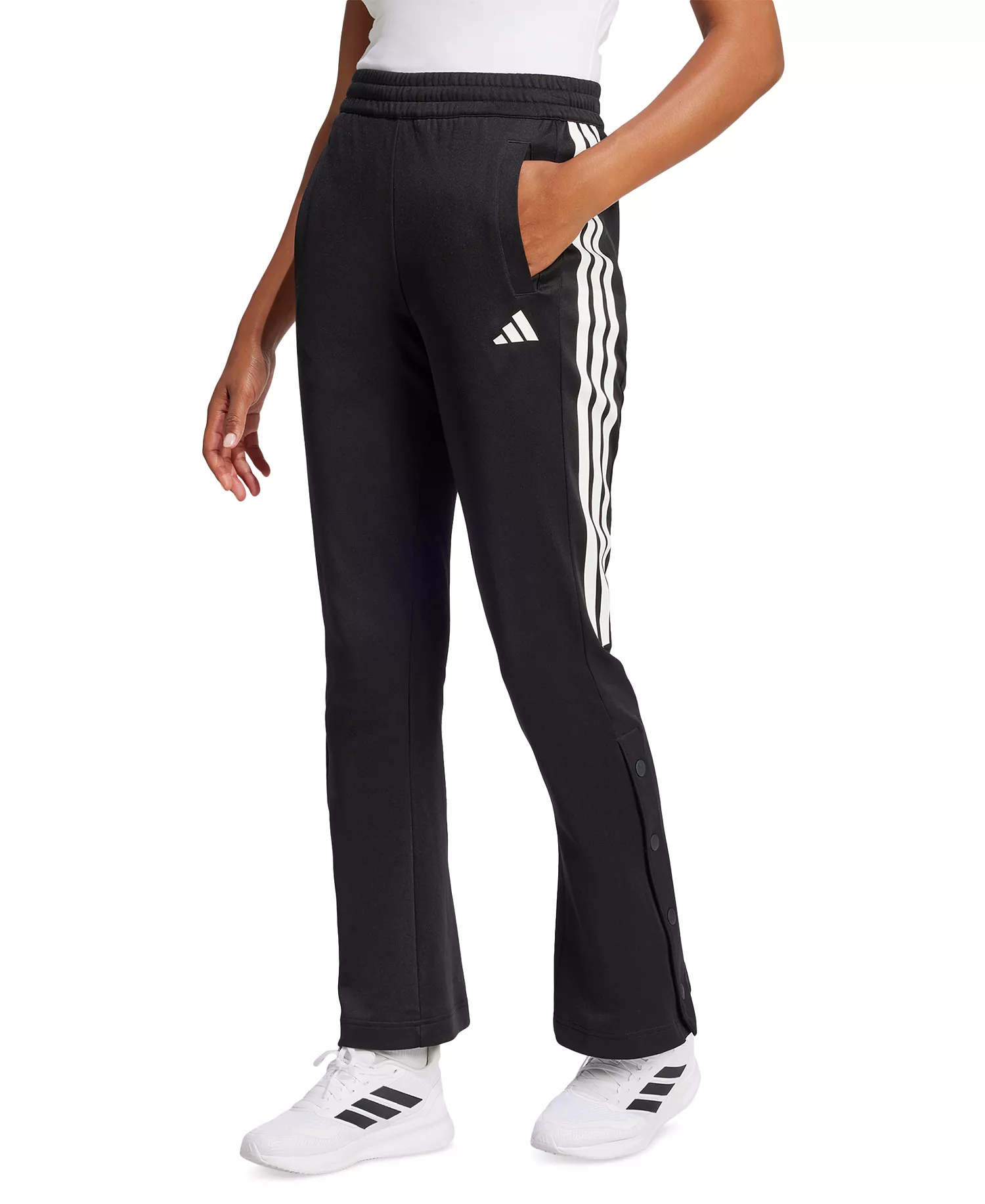 Women's Iconic 3-Stripes Track Pants - Black/white - S