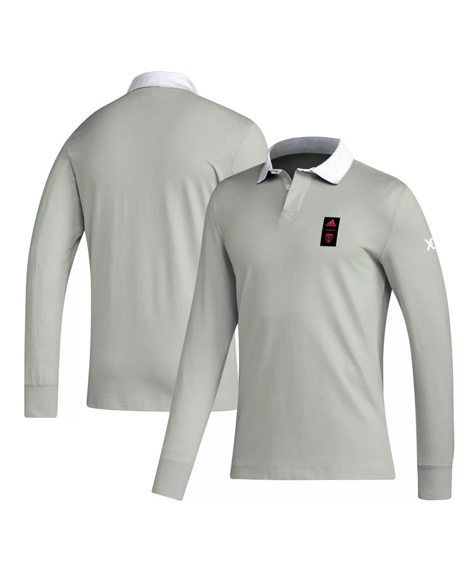Men's 2023 Player Gray D.C. United Travel Long Sleeve Polo - Gray - 2XL