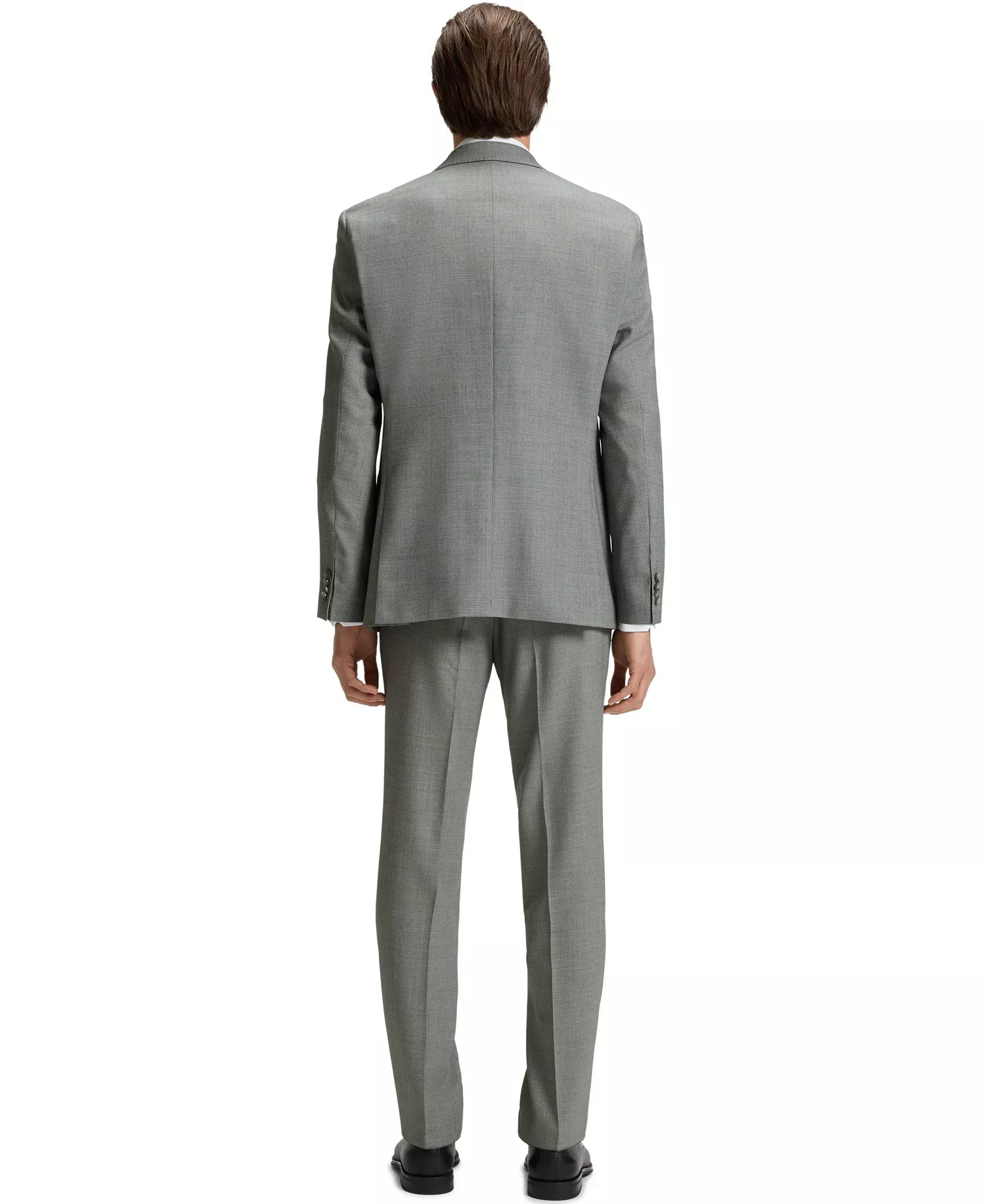 Men's 2-Piece Regular Fit Suit - Silver - 38R
