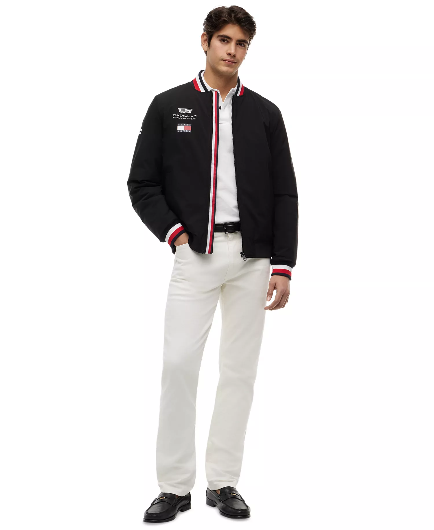 x Cadillac F1® Men's Replica Varsity Jacket - Black - S