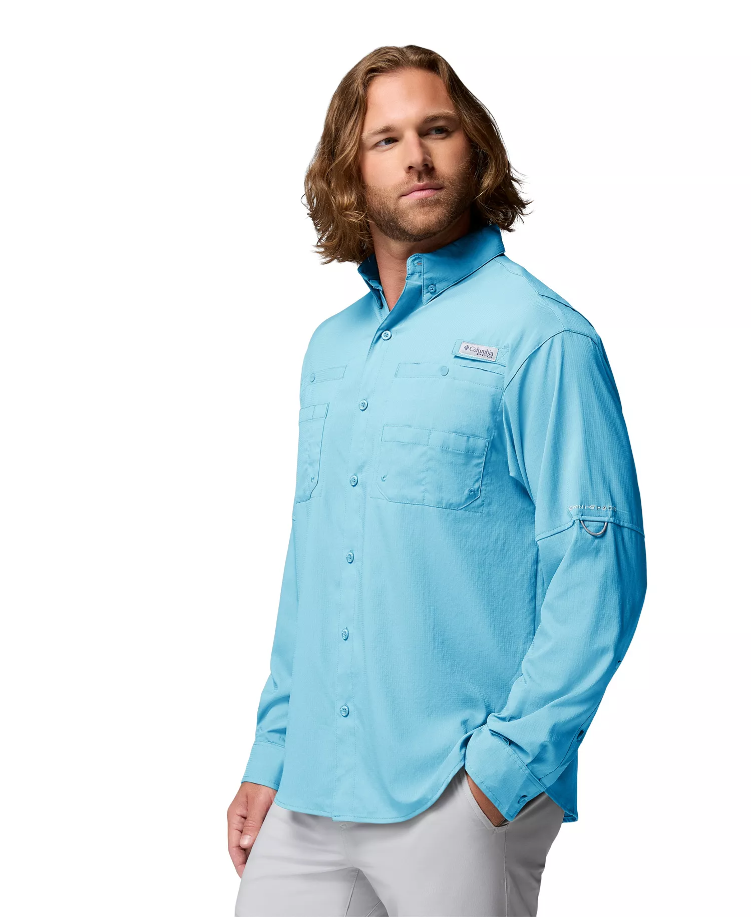 Men's PFG Tamiami II Long-Sleeve Shirt - Black - L