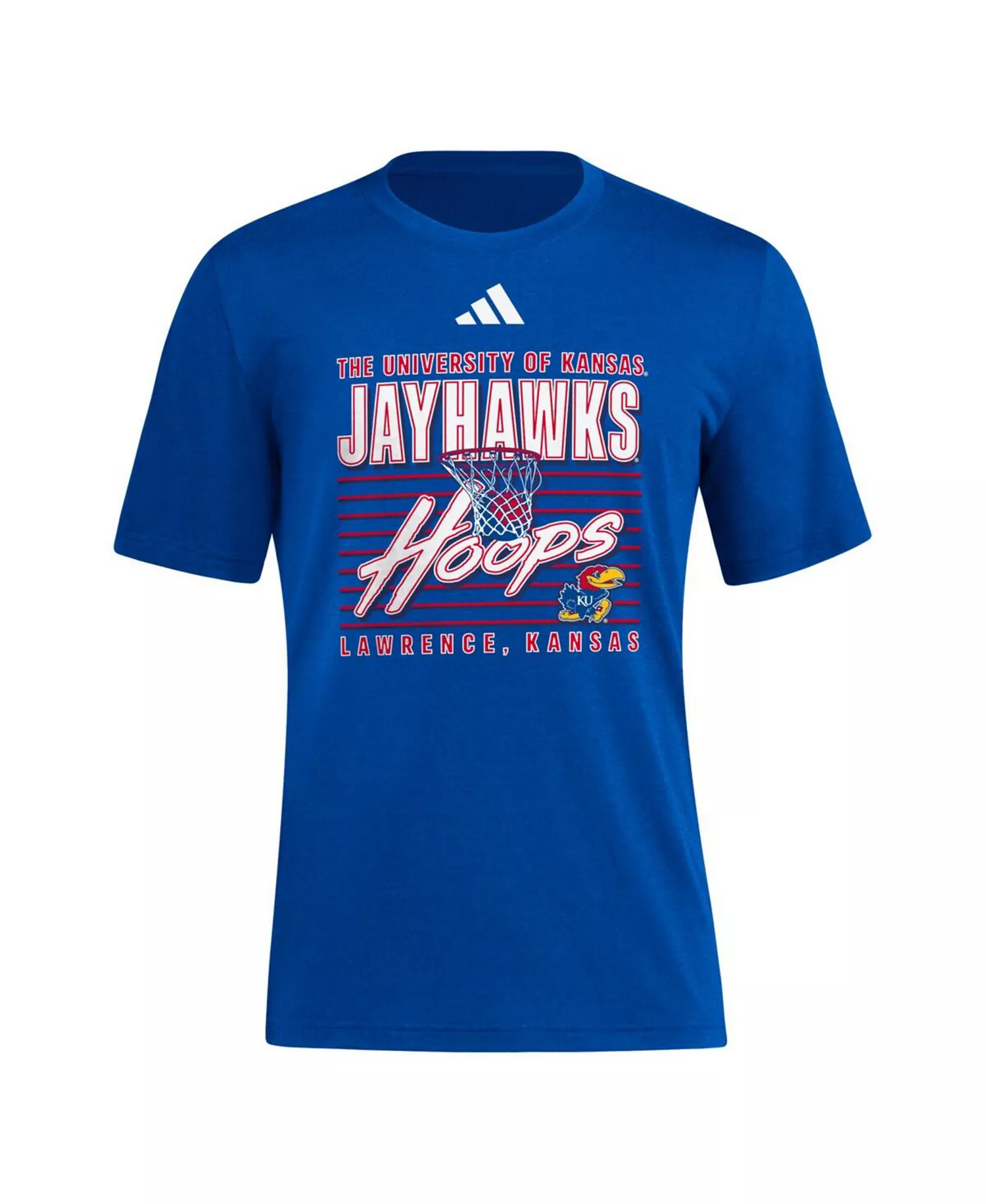 Men's Royal Kansas Jayhawks Locker Swish Tri-blend T-shirt - Royal - L