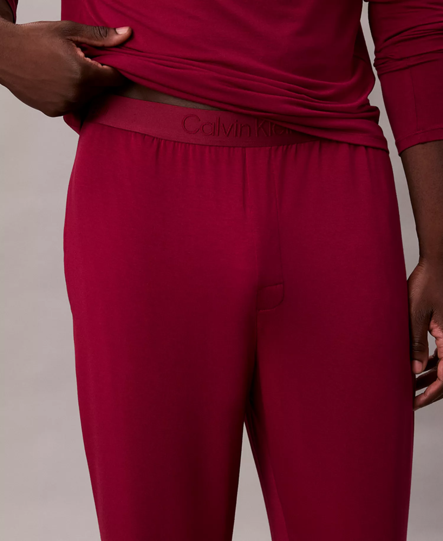 Men's UltraSoft Stretch Sleep Pants - Beet Red - L