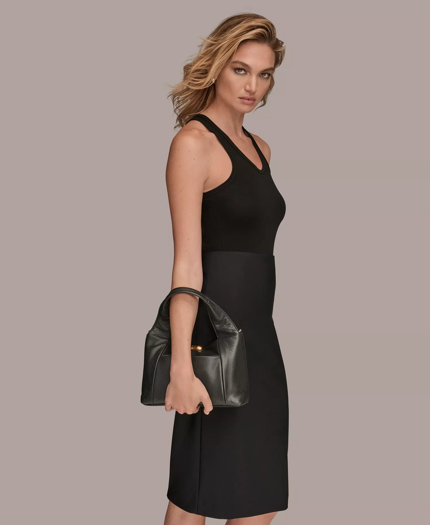 Organza Crossbody Bag - Black/gold - NO SIZE