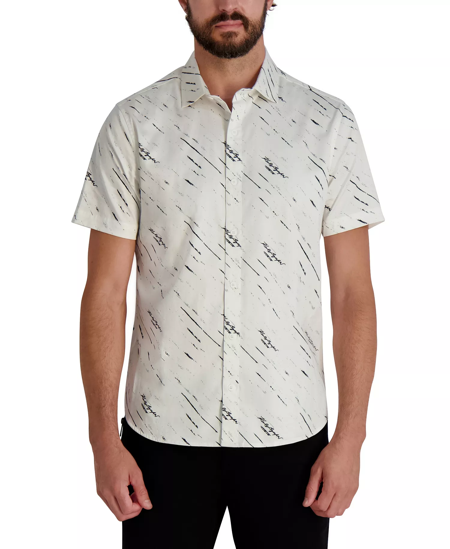 Men's Short Sleeve Shirt - White - 2XL