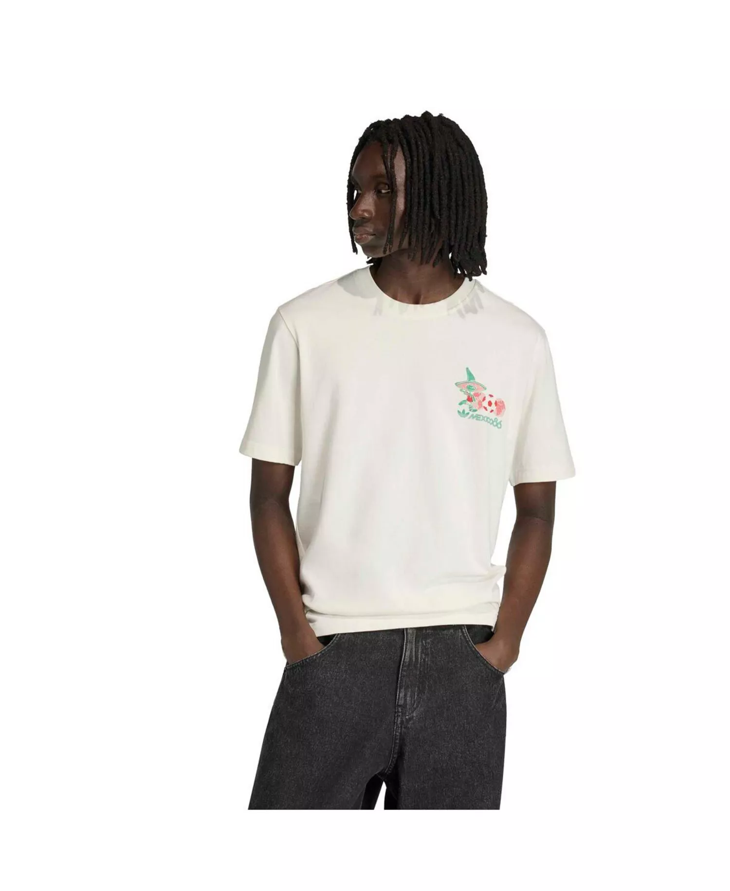 Men's White 1986 FIFA World Cup Pique Mascot T-Shirt - White - 2XL