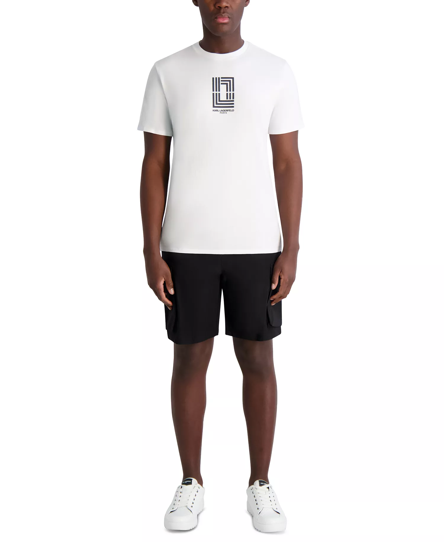 Men's Drawstring 8.5" Cargo Shorts - Black - 2XL