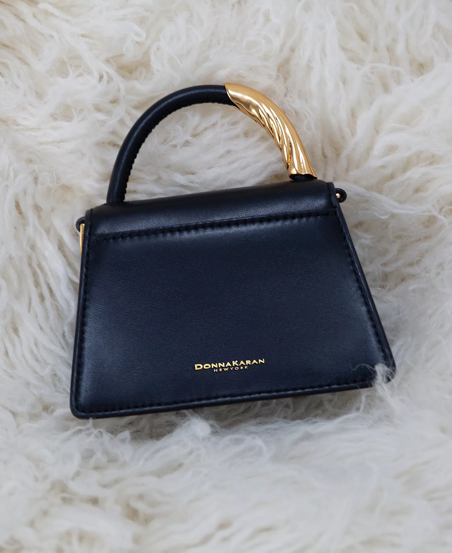 Women's Tulle Mini Crossbody Bag - Black/gold - NO SIZE