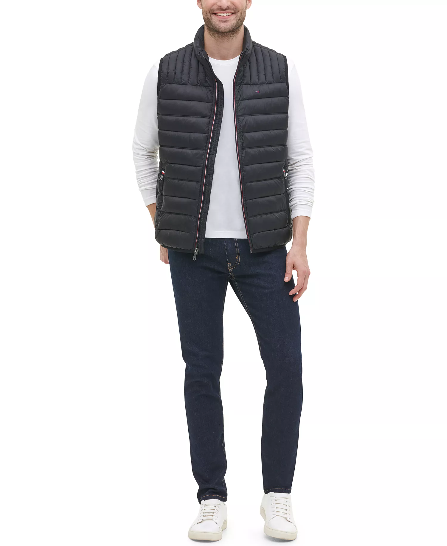 Men's Quilted Vest - Black - 2XL