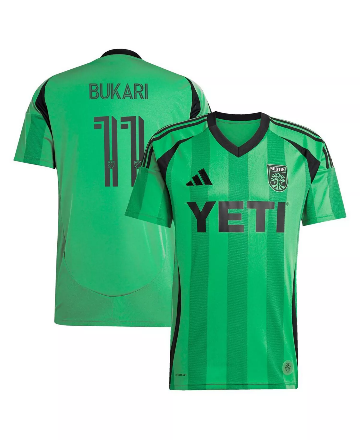 Men's Osman Bukari Green Austin FC 2025 The Heartbeat Kit Replica Player Jersey - Green - 2XL