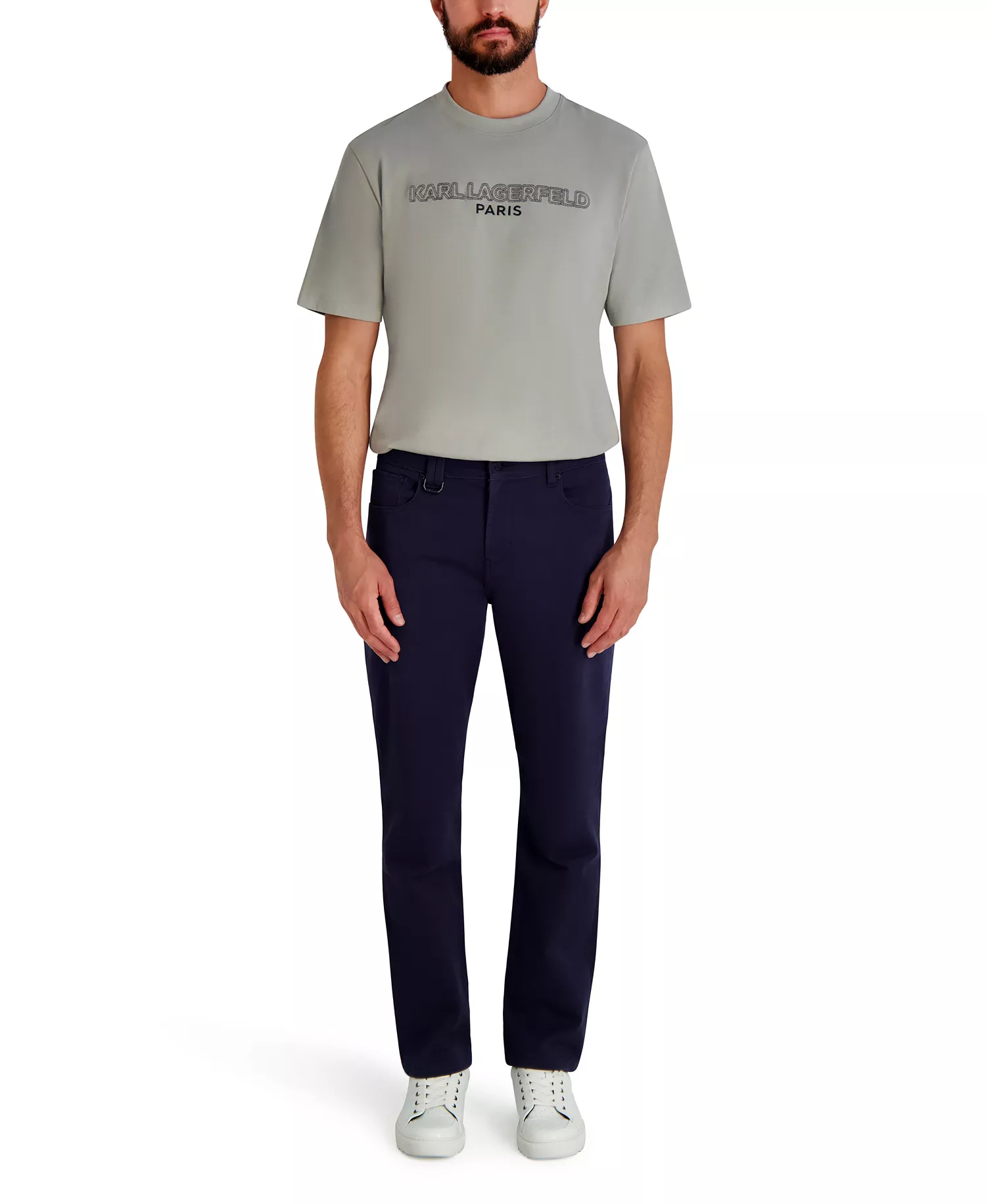 Men's 5-Pocket Slim Straight Pants - BLACK - 30