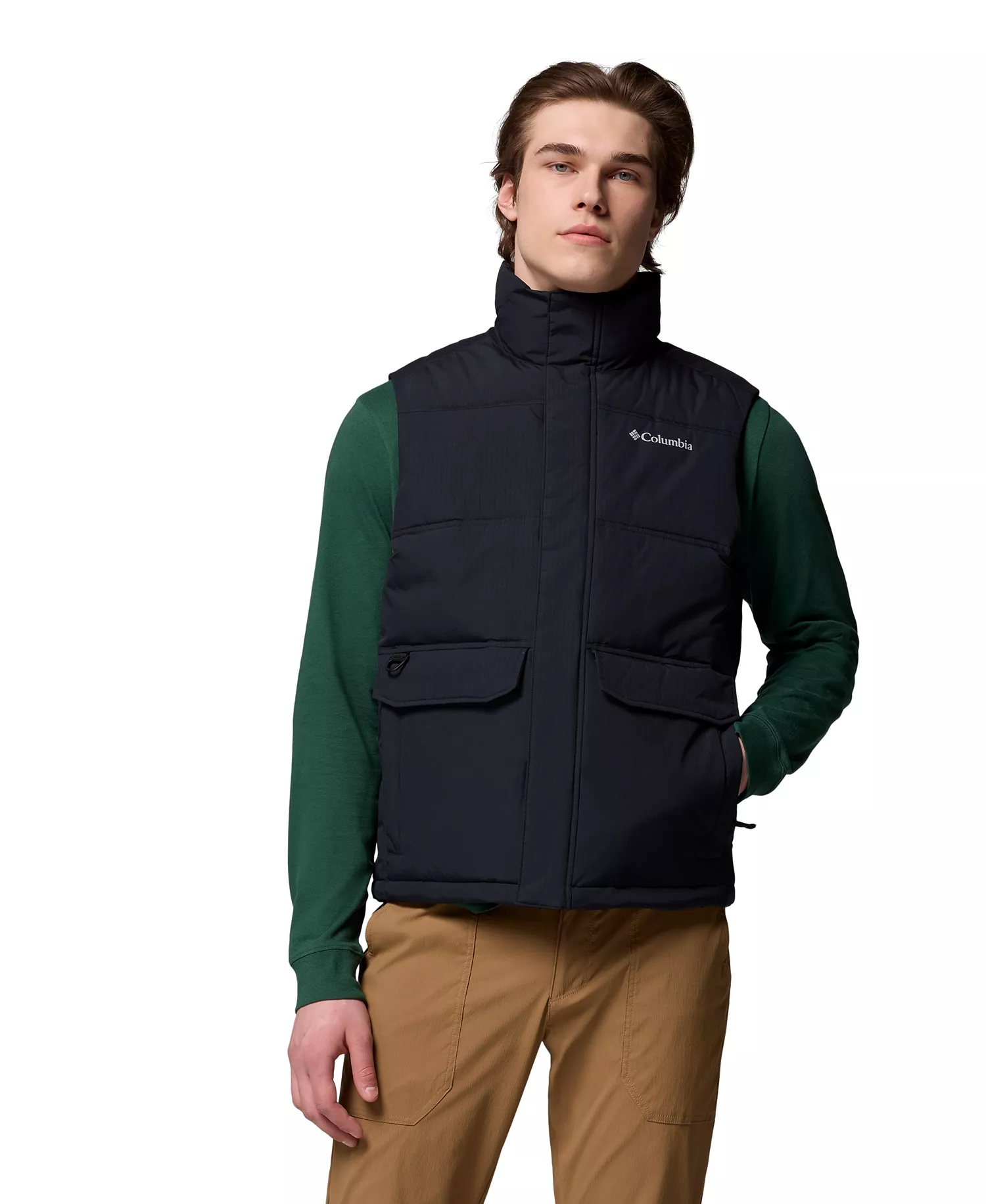 Men's Landroamer Puffer Vest - Black - L